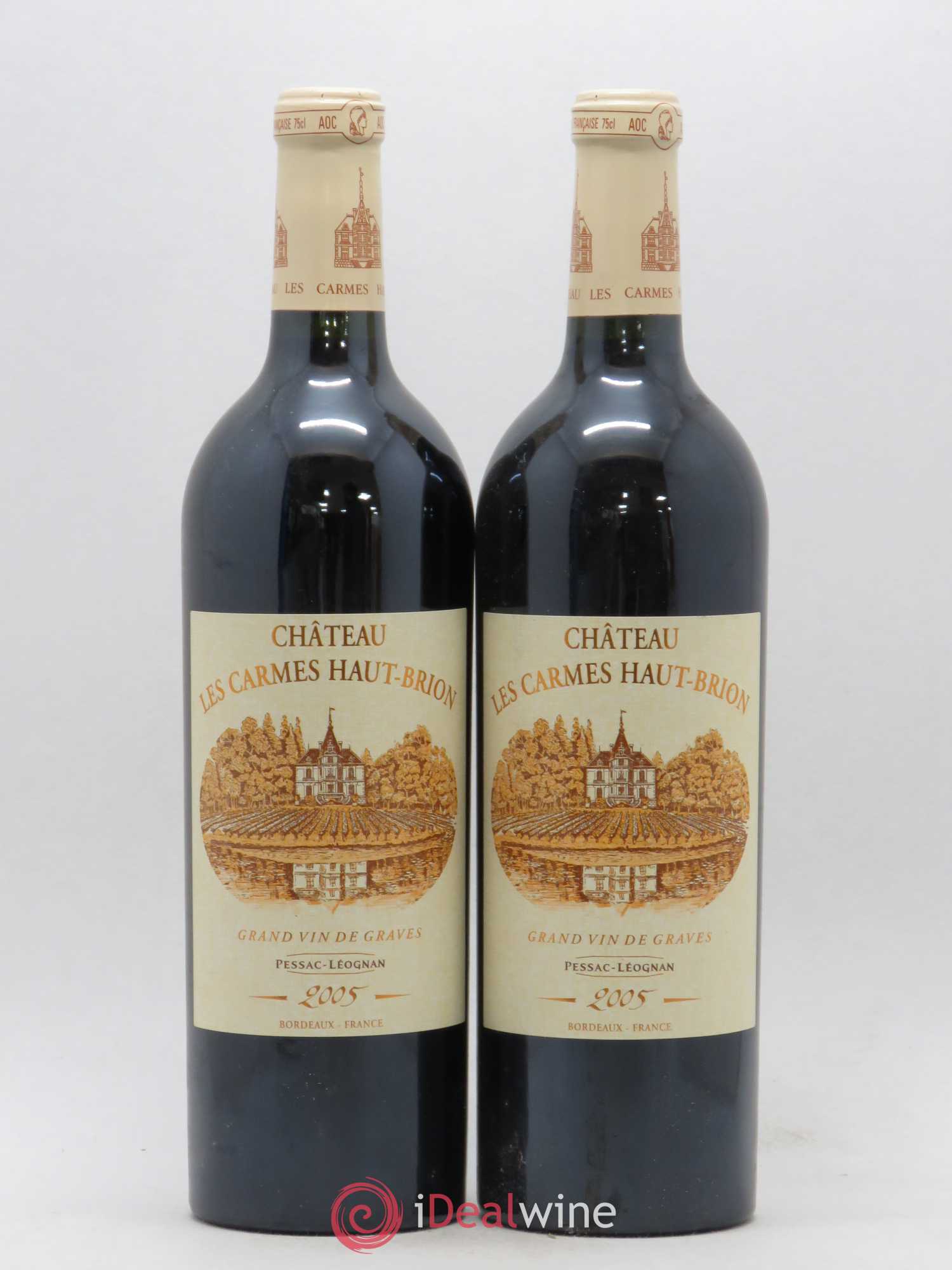 Château Les Carmes Haut-Brion 2005 - Lot de 2 bouteilles - 0