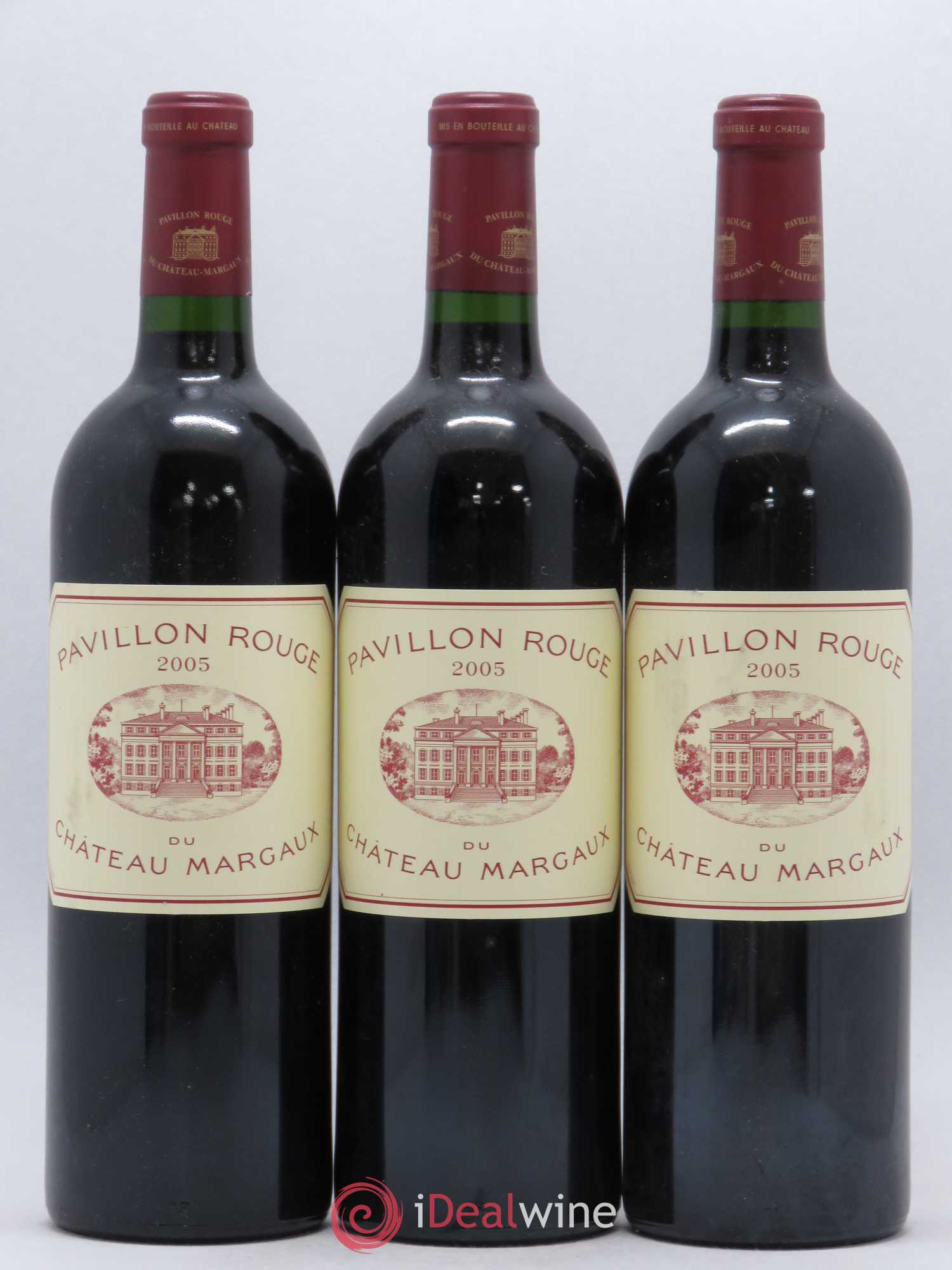 Pavillon Rouge du Château Margaux Second Vin 2005 - Lot de 3 bouteilles - 0