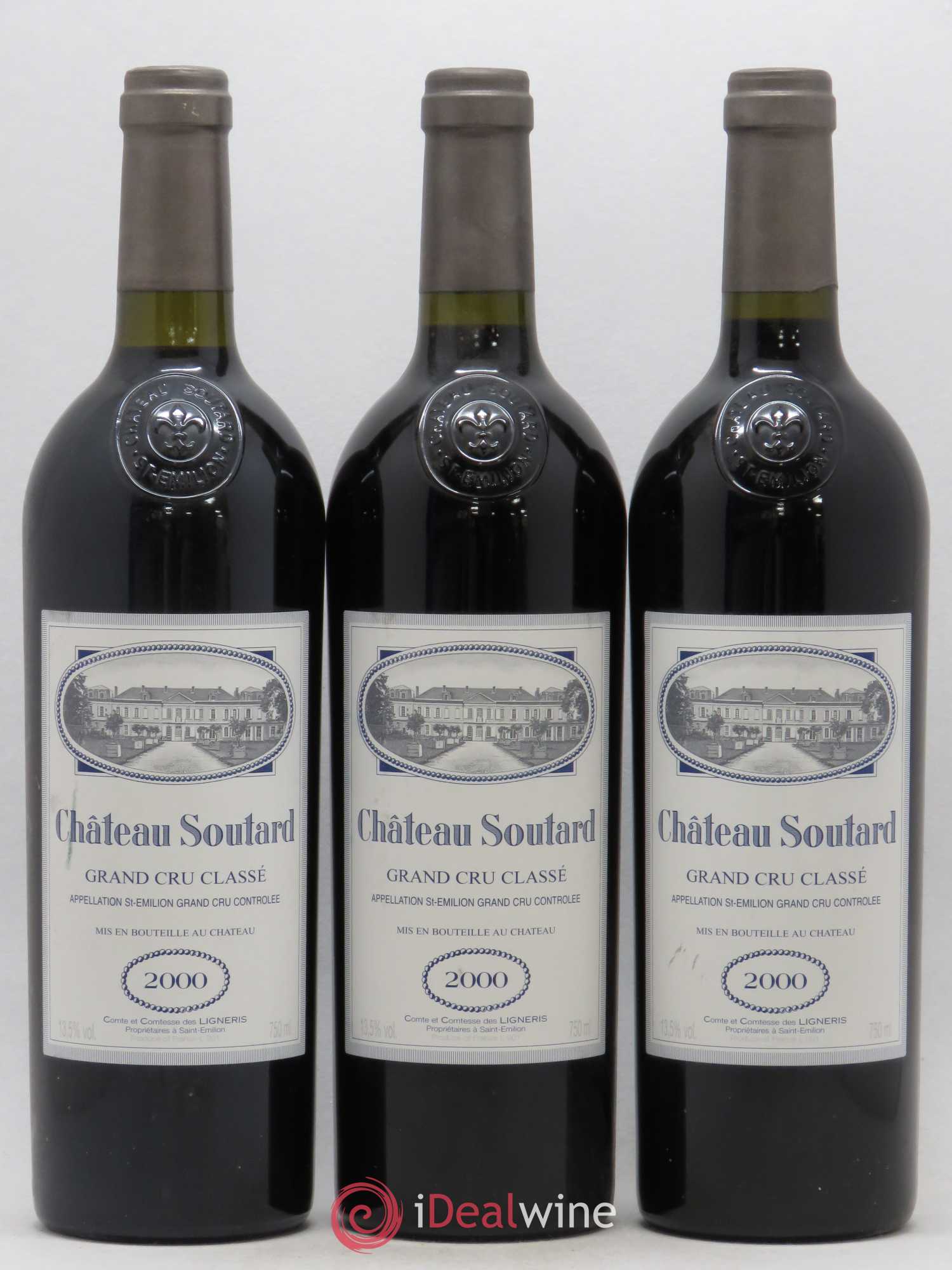 Château Soutard Grand Cru Classé 2000 - Lot de 12 bouteilles - 2