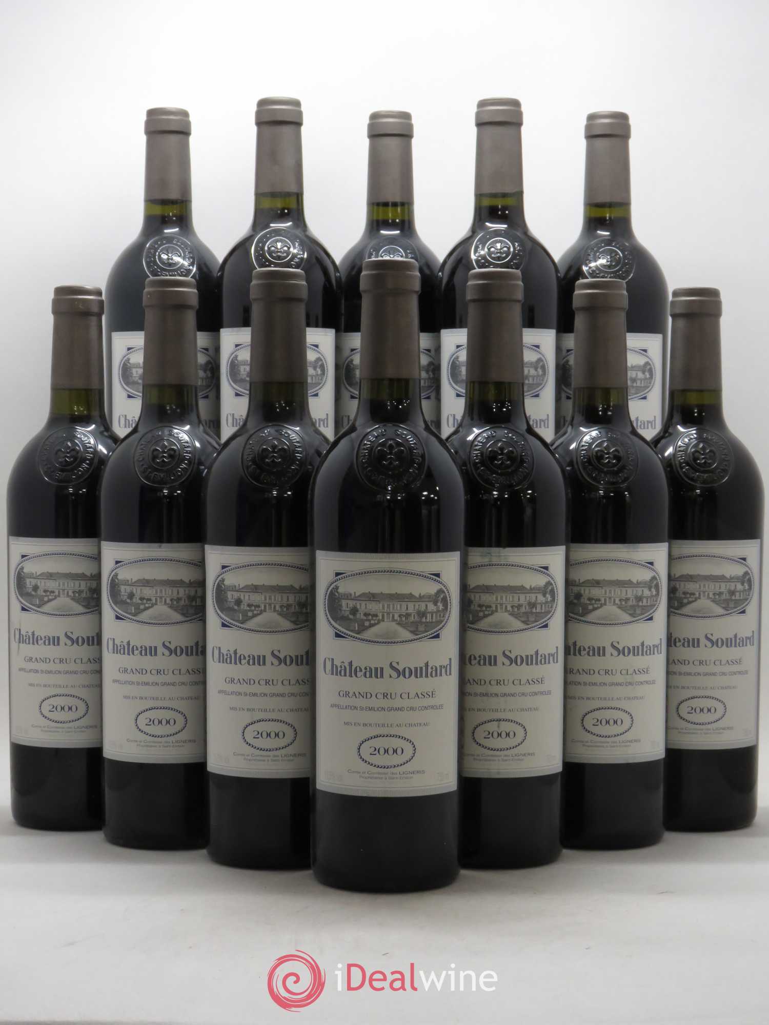 Château Soutard Grand Cru Classé 2000 - Lot de 12 bouteilles - 0