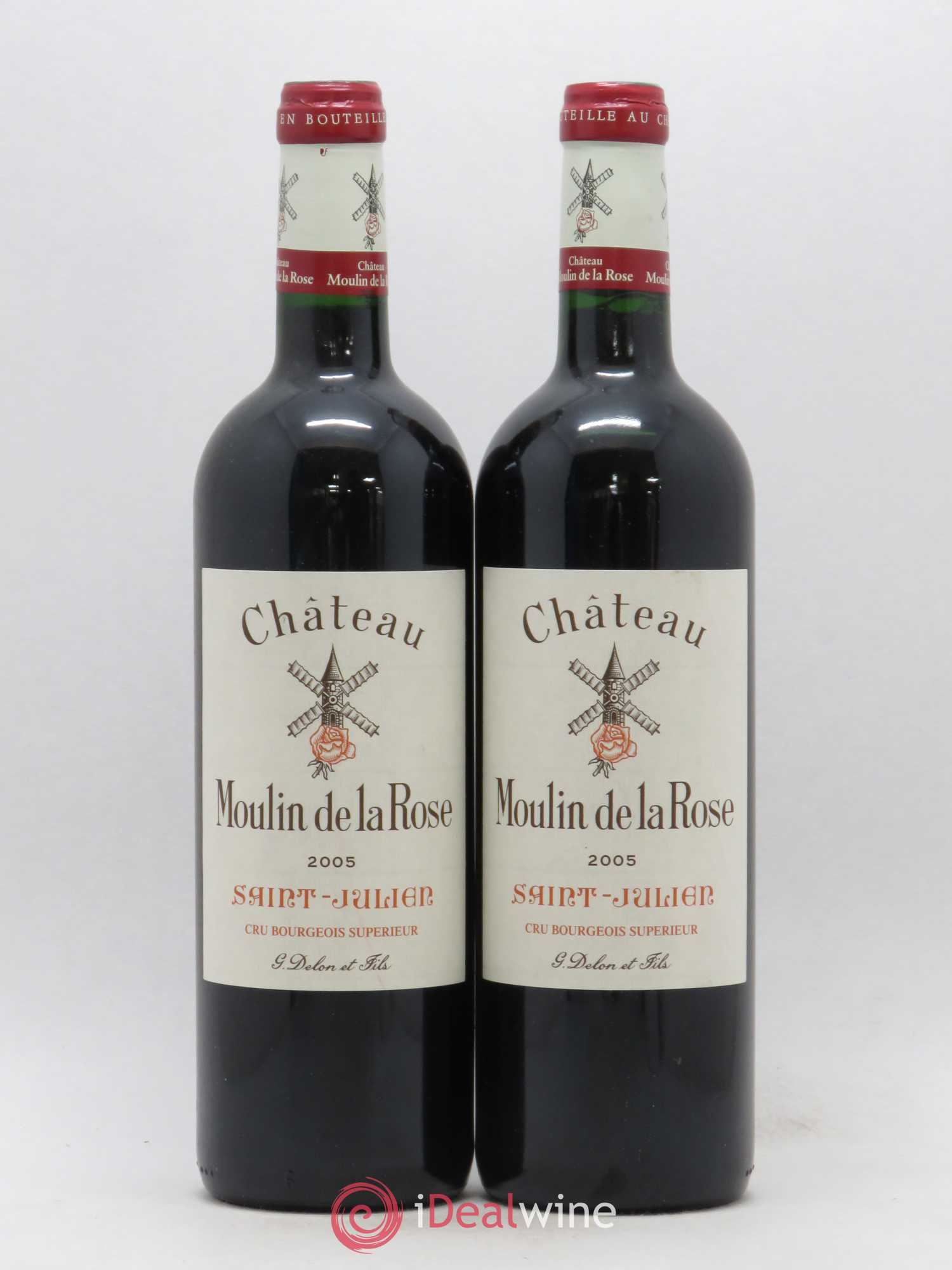 Château Moulin de la Rose Cru Bourgeois 2005 - Lot de 2 bouteilles - 0