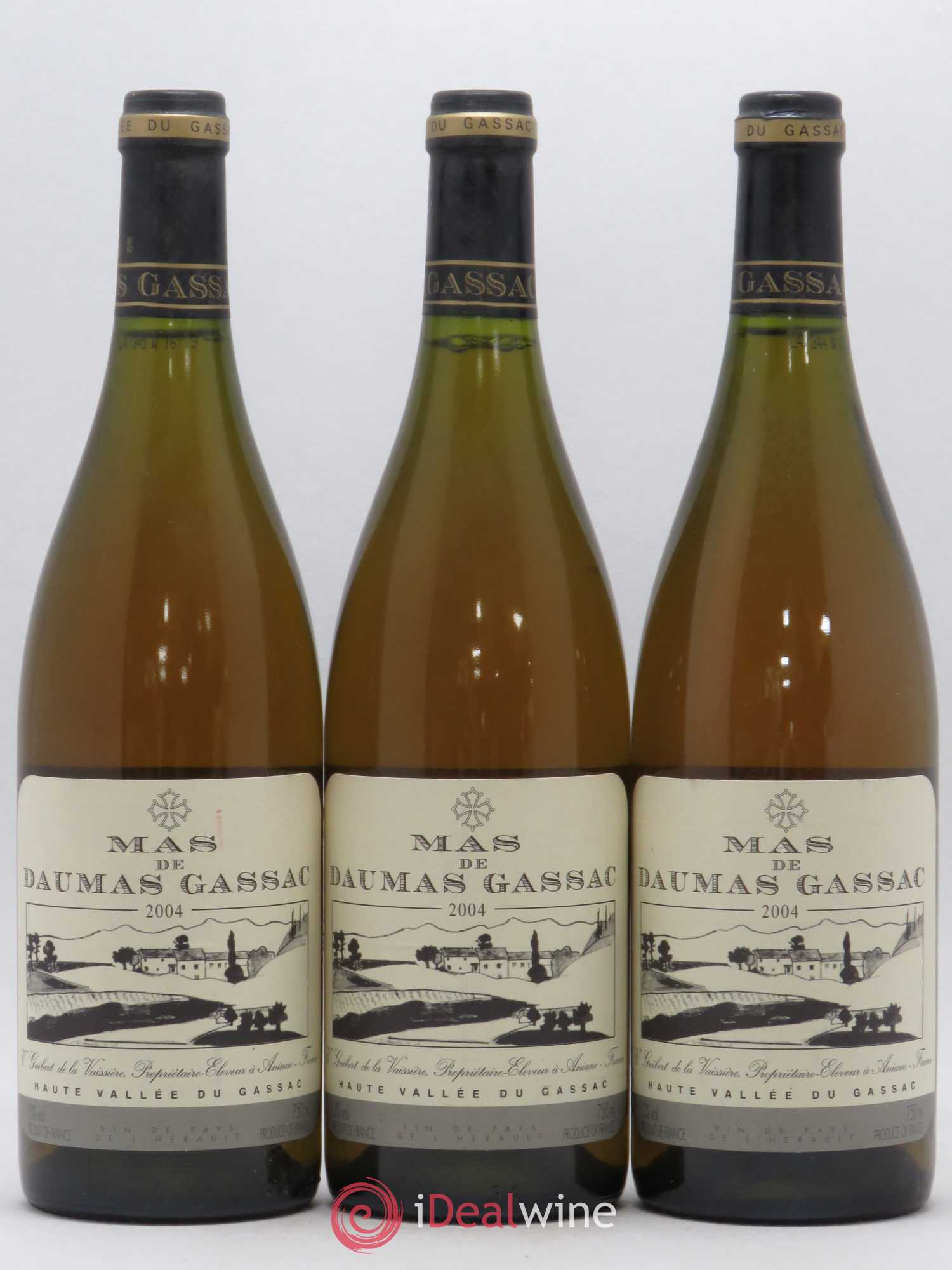 Pays d'Hérault Mas de Daumas Gassac 2004 - Posten von 3 Flaschen - 0