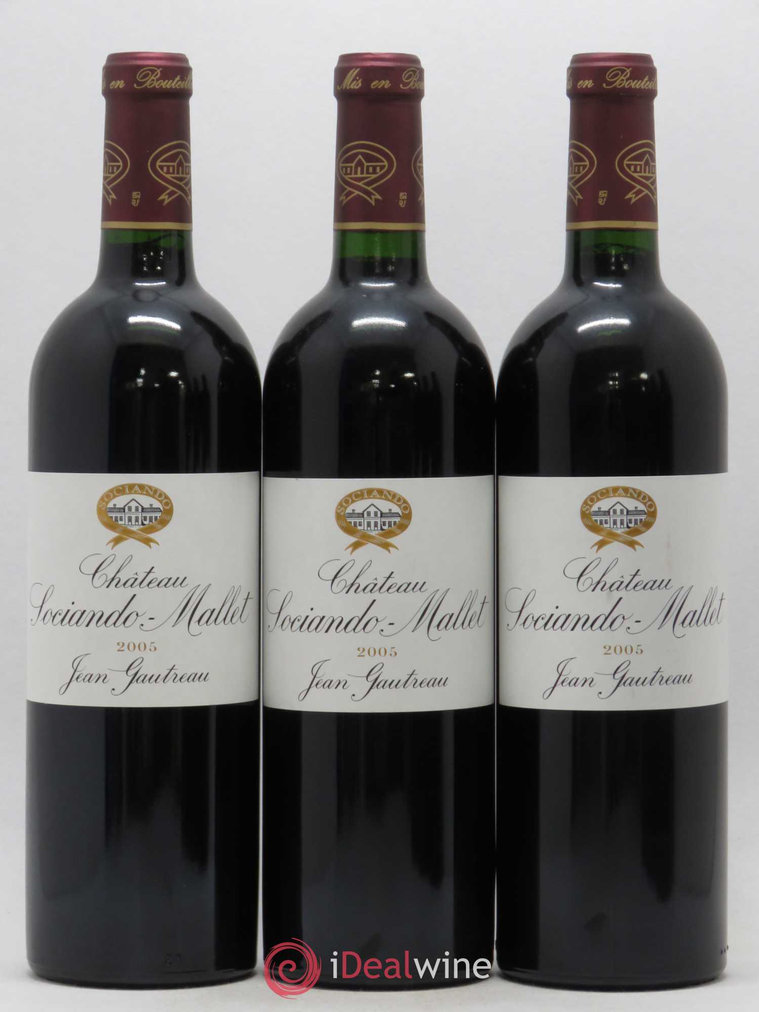 Château Sociando Mallet 2005 - Lot de 6 bouteilles - 1