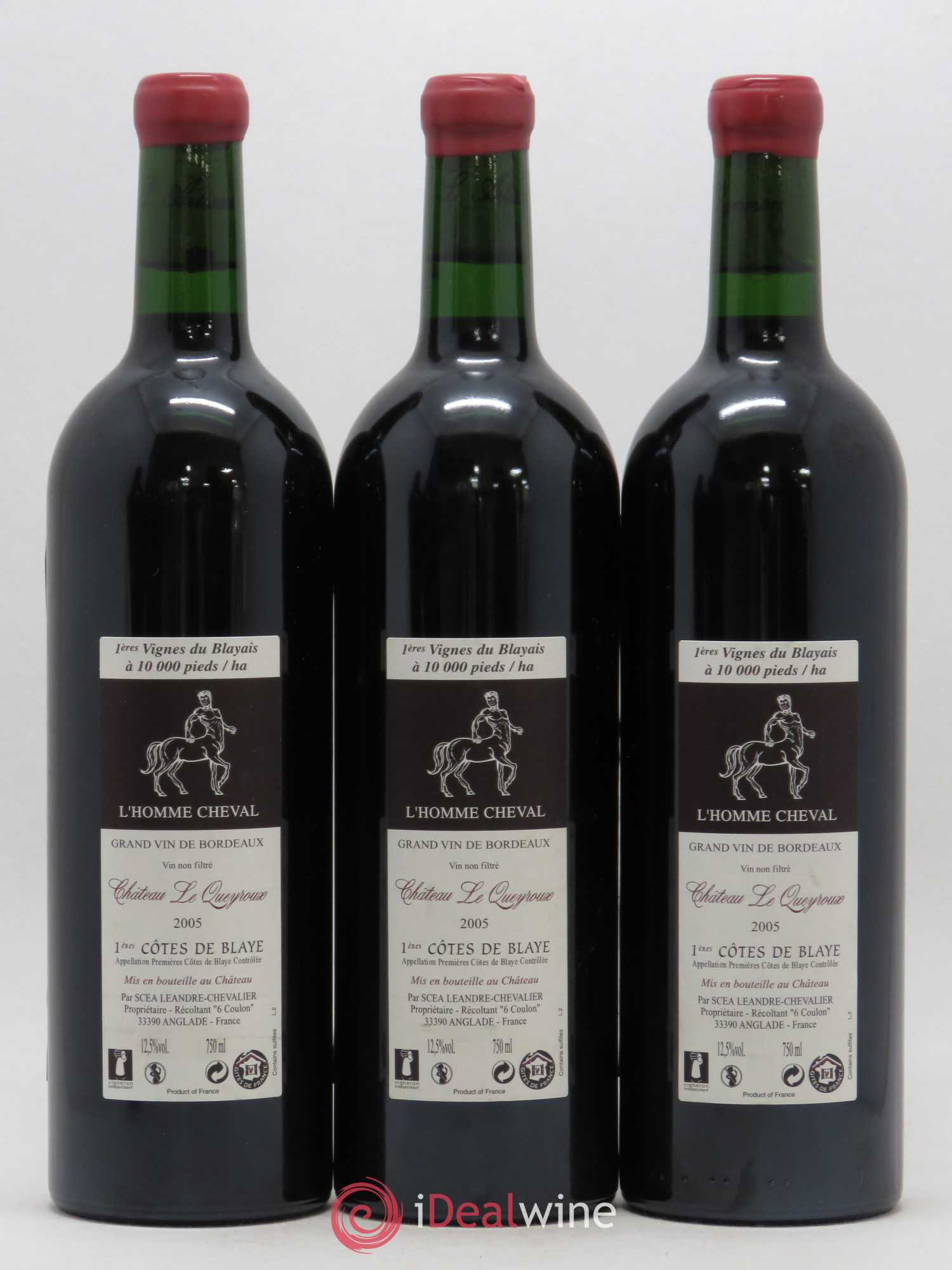 Premières-Côtes-de-Blaye (Blaye-Côtes-de-Bordeaux) Château Le Queyroux Le Joyau 2005 - Lotto di 6 bottiglie - 4