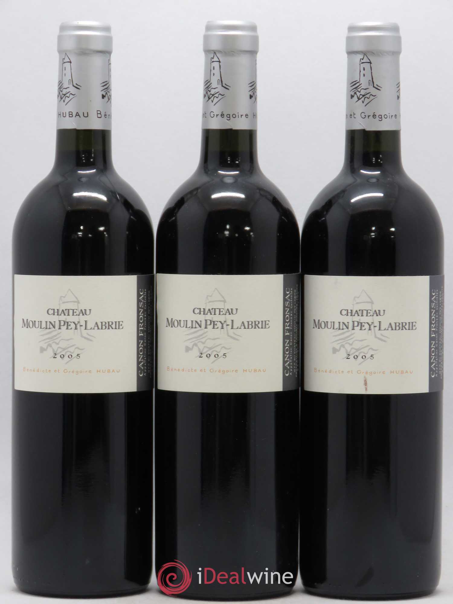 Château Moulin Pey-Labrie 2005 - Lot de 3 bouteilles - 0
