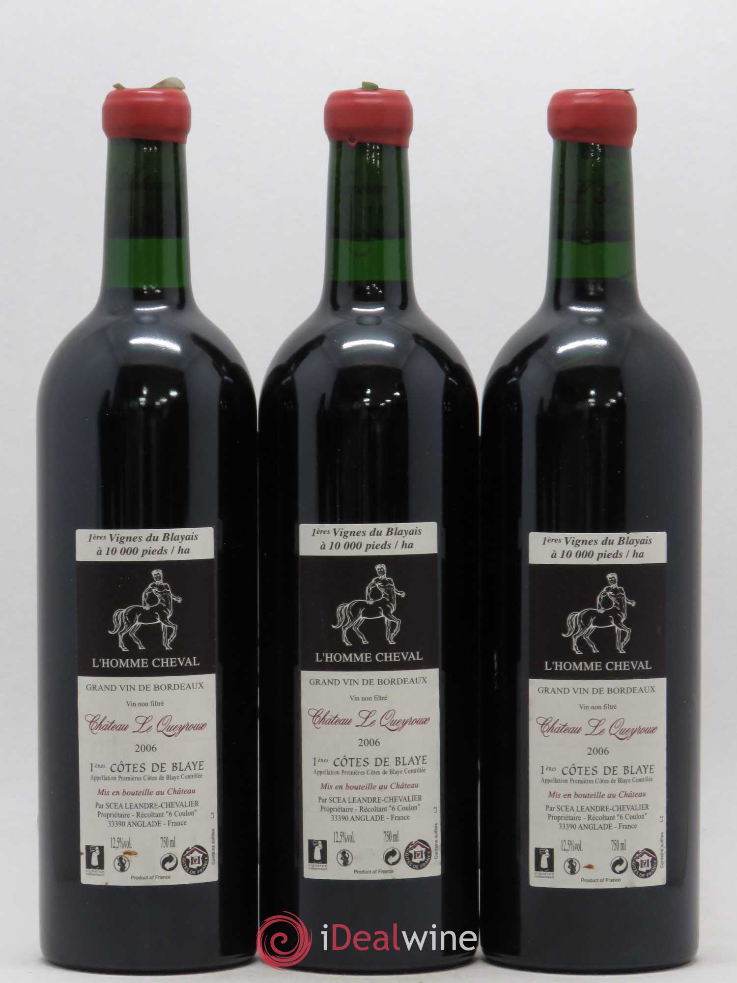 Premières-Côtes-de-Blaye (Blaye-Côtes-de-Bordeaux) Château Le Queyroux Le Joyau 2006 - Lotto di 6 bottiglie - 4
