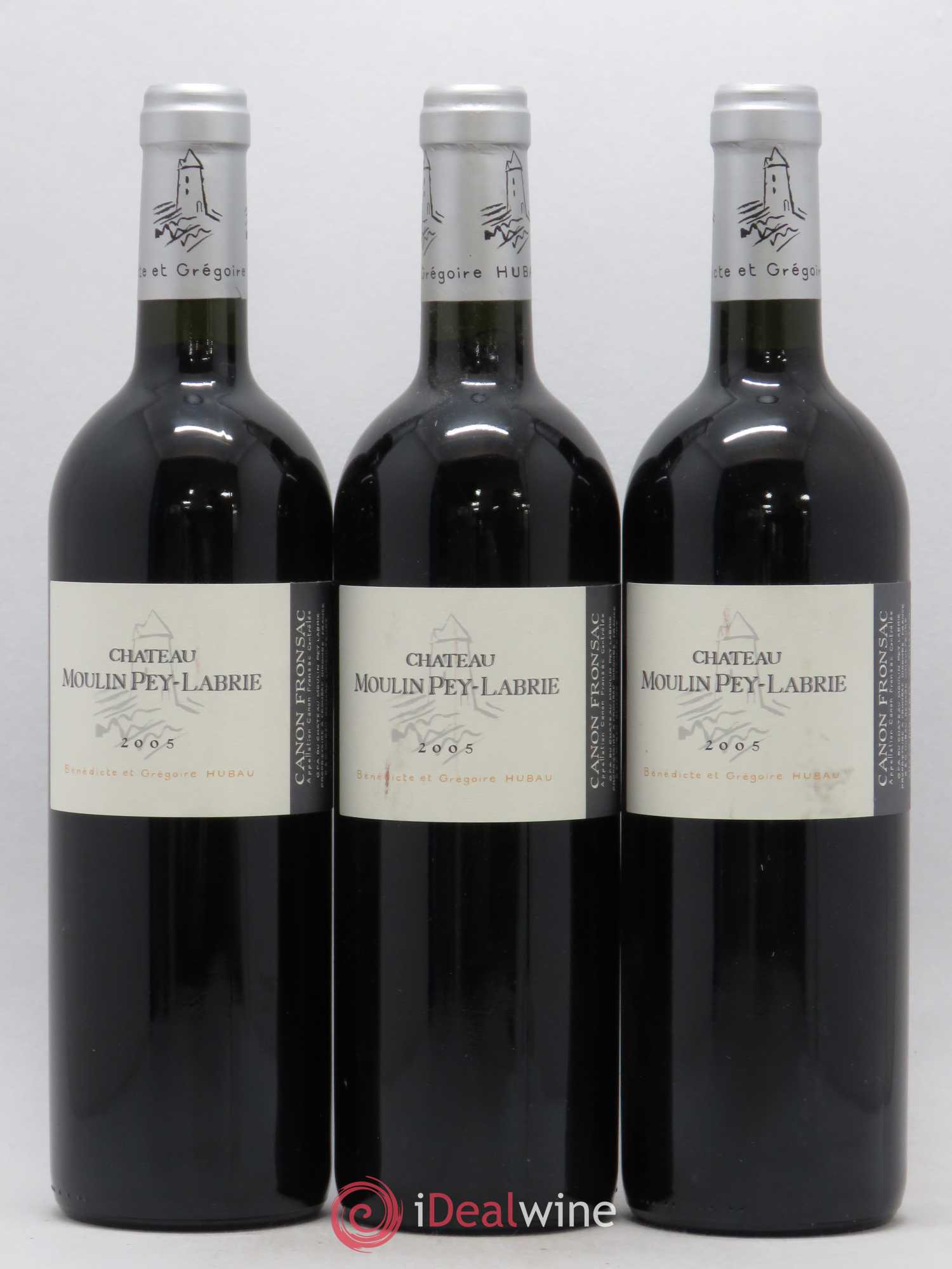 Château Moulin Pey-Labrie 2005 - Lot de 3 bouteilles - 0