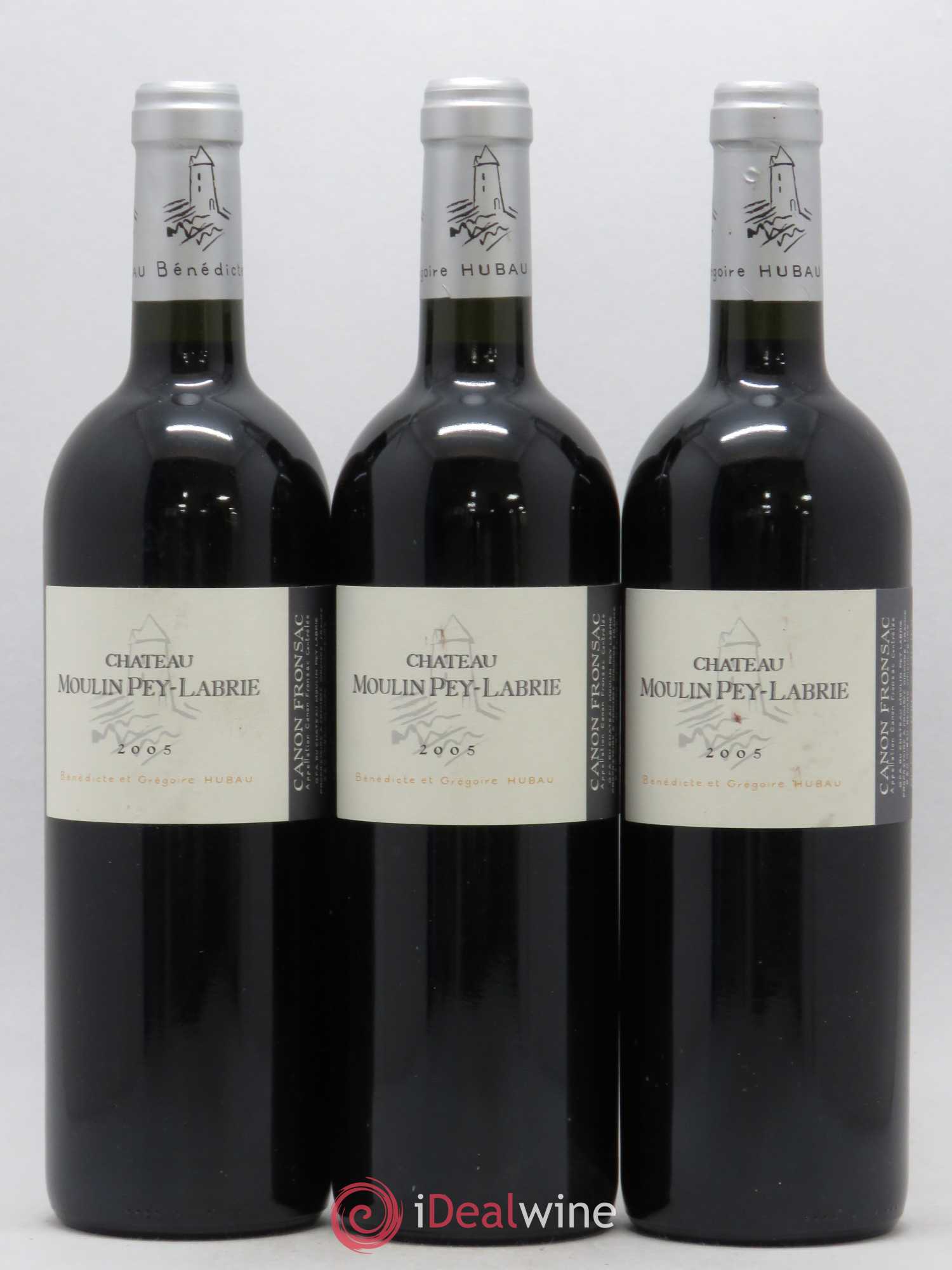 Château Moulin Pey-Labrie 2005 - Lot de 3 bouteilles - 0