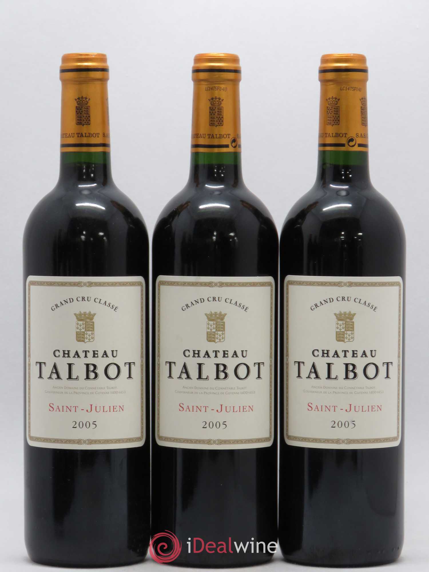 Château Talbot 4ème Grand Cru Classé 2005 - Lot de 6 bouteilles - 2
