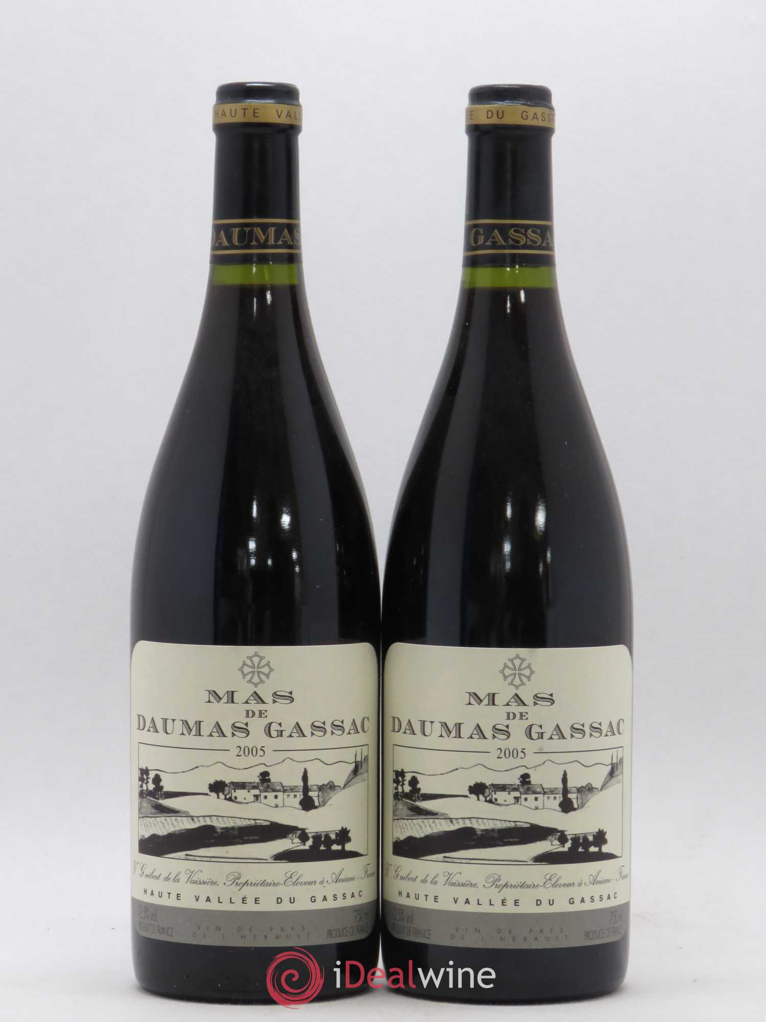 Pays d'Hérault Mas de Daumas Gassac 2005 - Posten von 2 Flaschen - 0