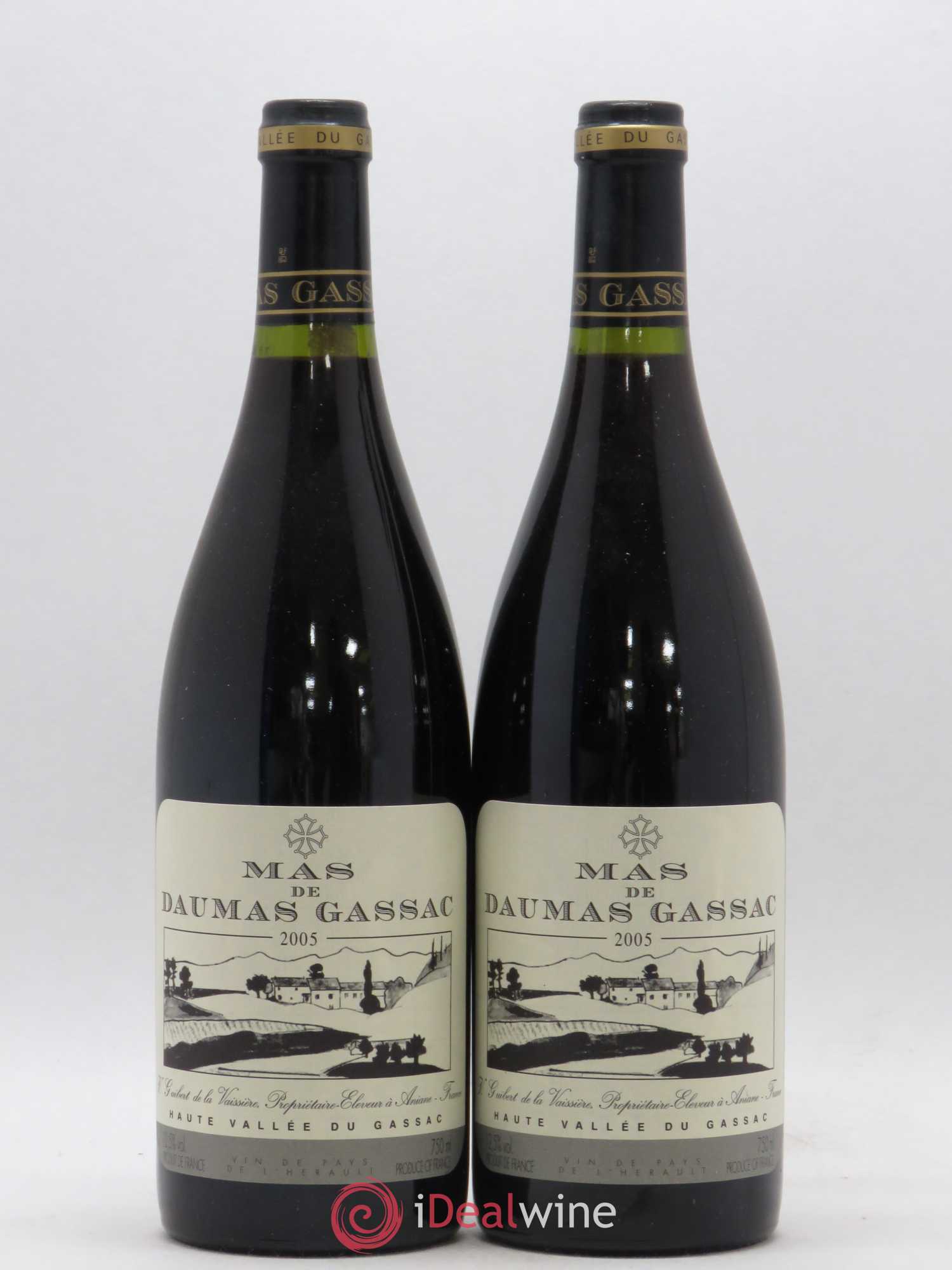 Pays d'Hérault Mas de Daumas Gassac 2005 - Posten von 2 Flaschen - 0