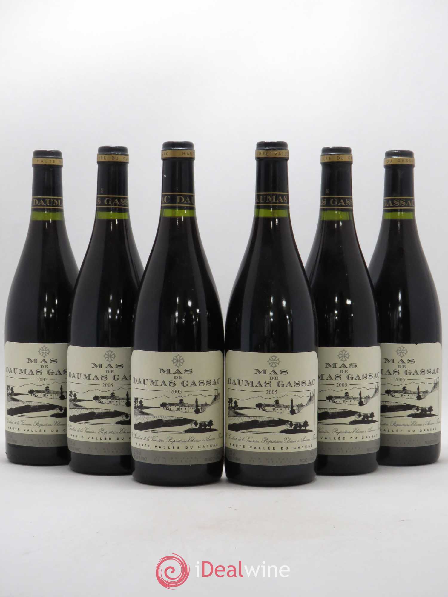Pays d'Hérault Mas de Daumas Gassac 2005 - Posten von 6 Flaschen - 0