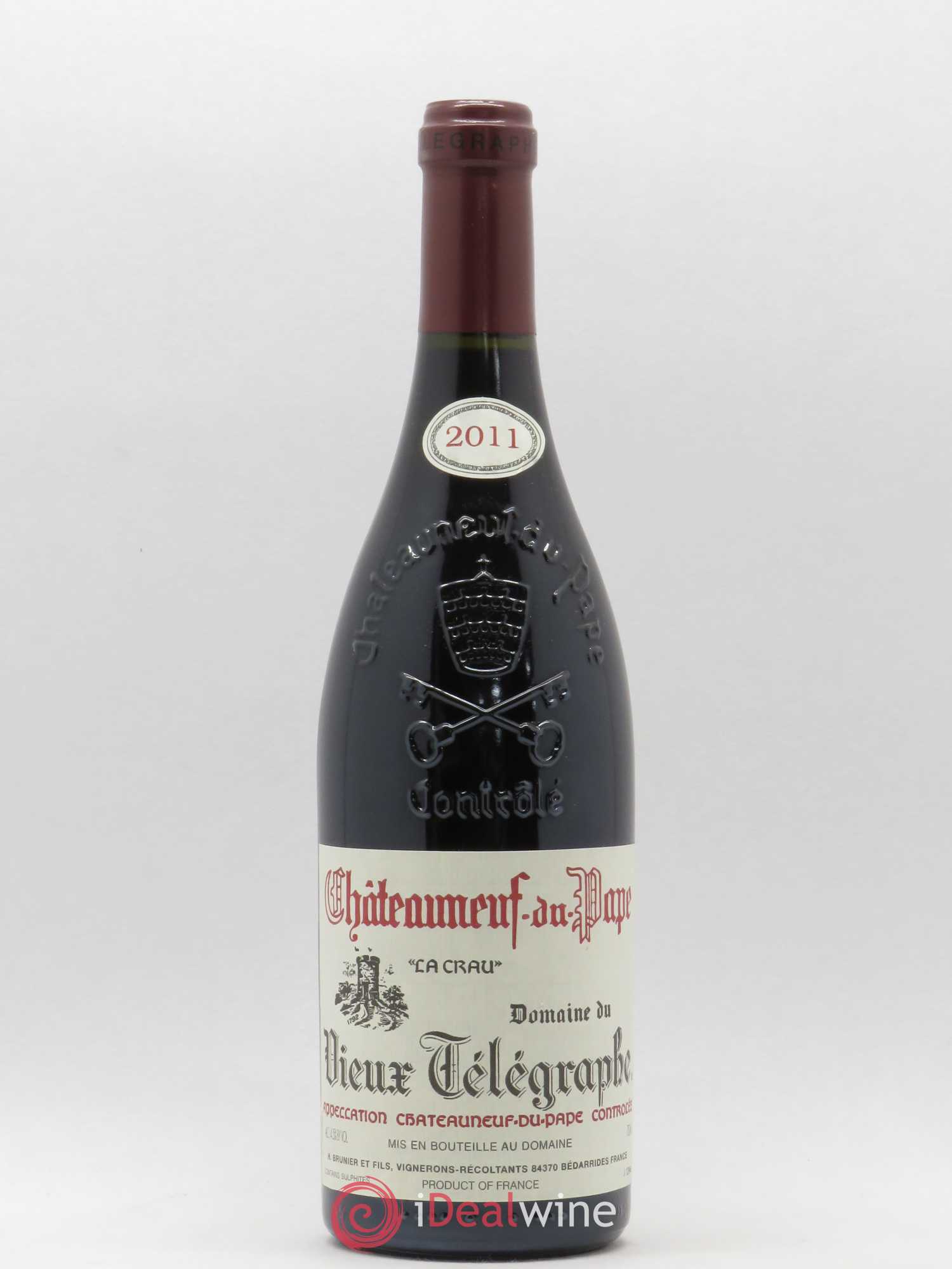 Châteauneuf-du-Pape Vieux Télégraphe (Domaine du) Vignobles Brunier 2011 - Lot de 1 bouteille - 0