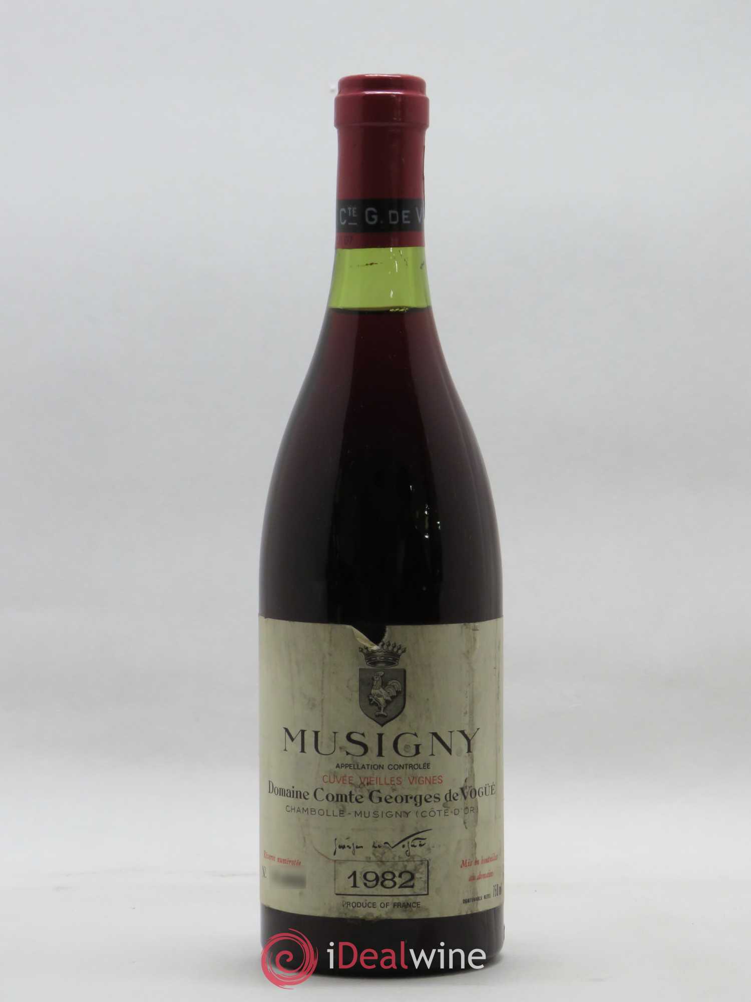 Musigny Grand Cru Cuvée Vieilles Vignes Comte Georges de Vogüé 1982 - Lot de 1 bouteille - 0