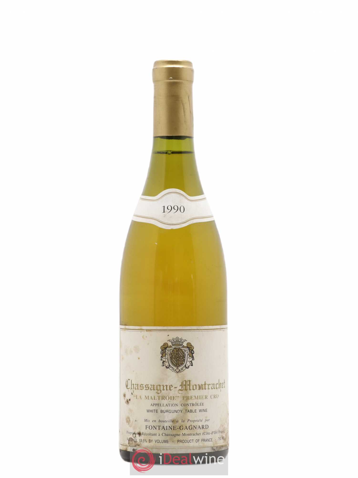 Chassagne-Montrachet 1er Cru La Maltroie Domaine Fontaine Gagnard 1990 - Posten von 1 Flasche - 0