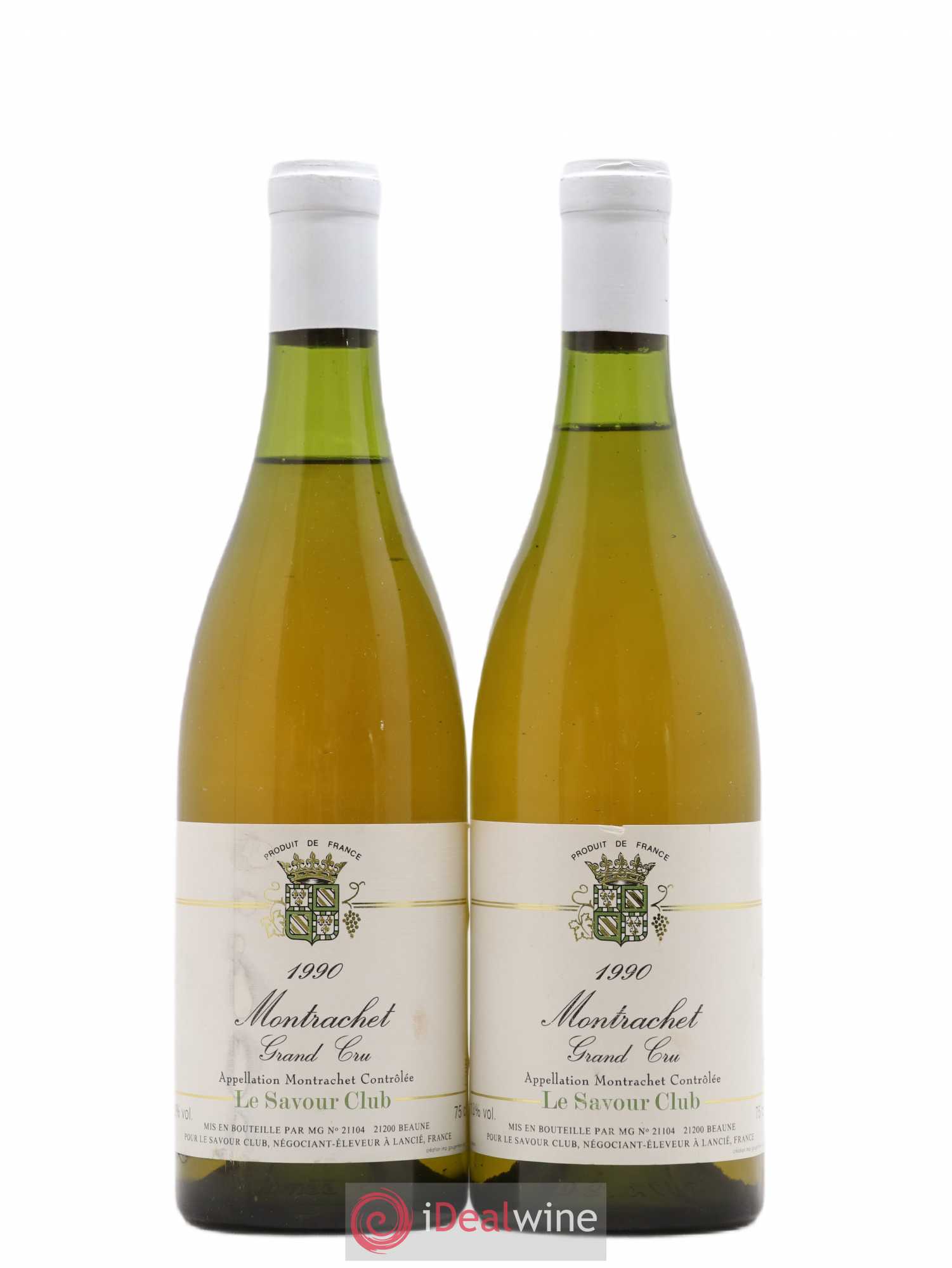 Montrachet Grand Cru Savour Club 1990 - Lot de 2 bouteilles - 0