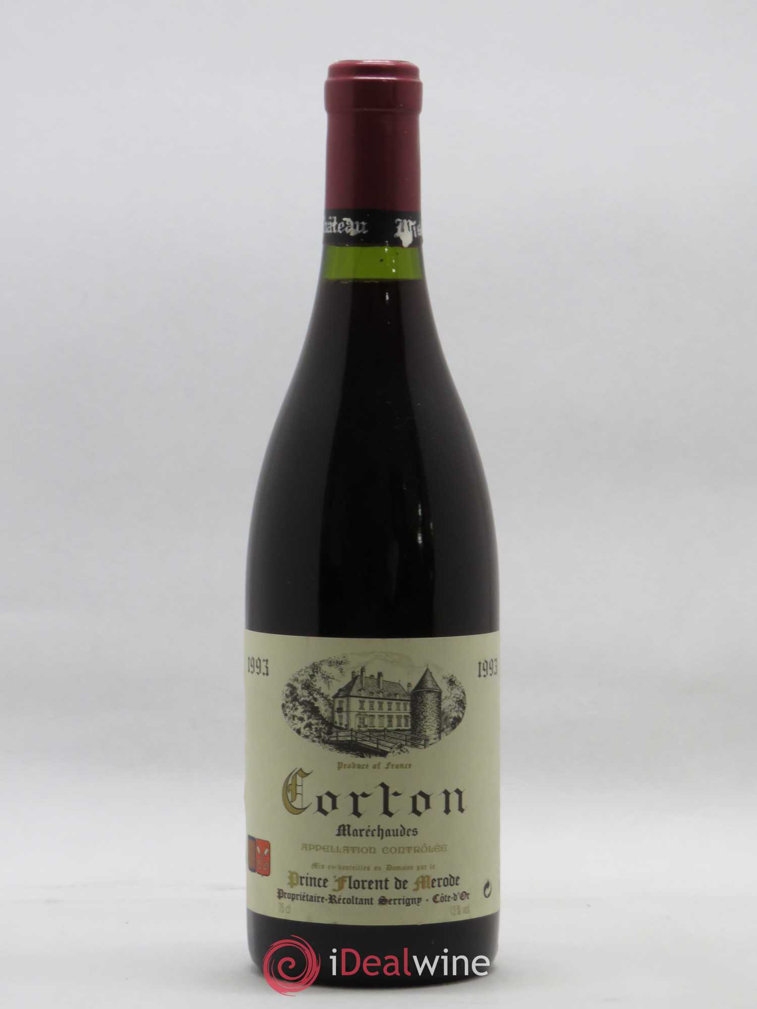 Corton Grand Cru Maréchaudes Prince Florent de Merode 1993 - Lot de 1 bouteille - 0