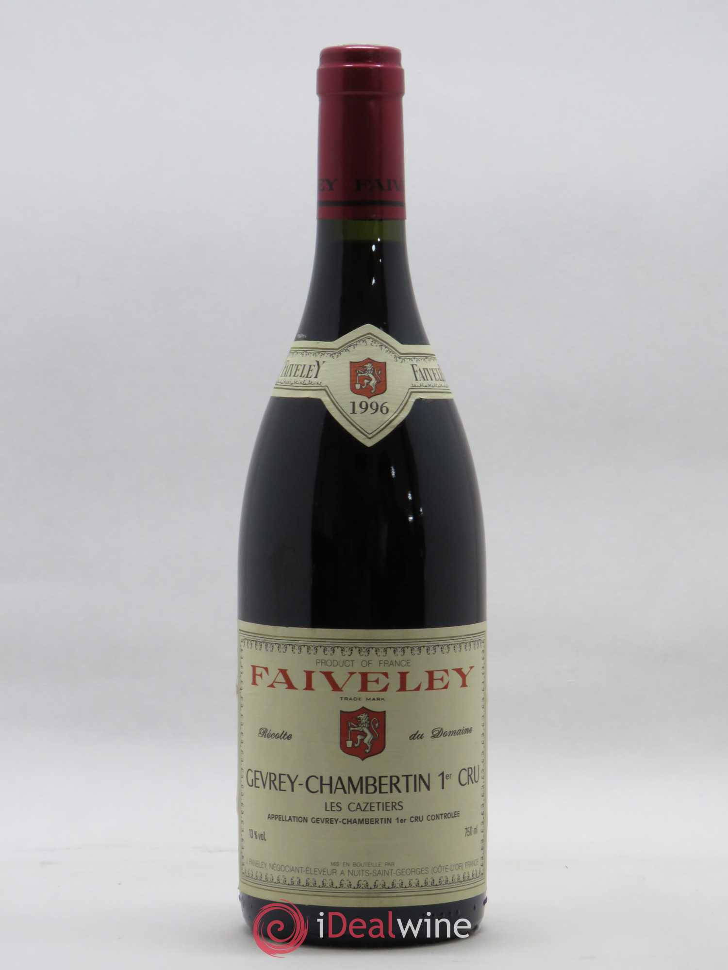 Gevrey-Chambertin 1er Cru Les Cazetiers Faiveley 1996 - Lot de 1 bouteille - 0