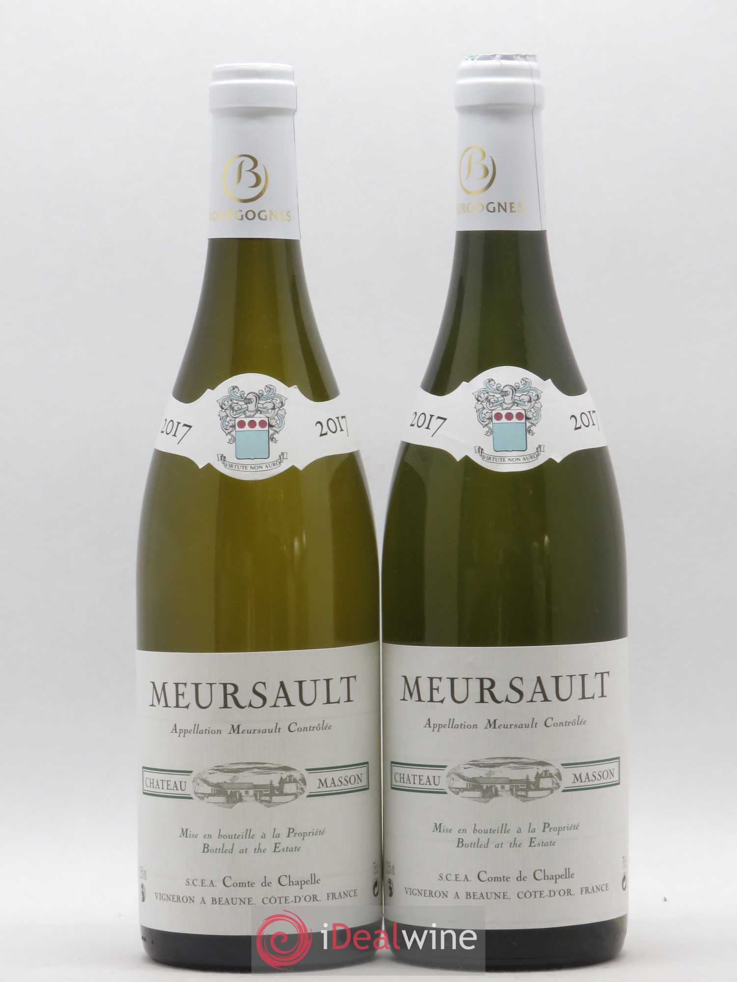 Meursault Château Masson Domaine Comte de La Chapelle (sans prix de réserve) 2017 - Posten von 2 Flaschen - 0