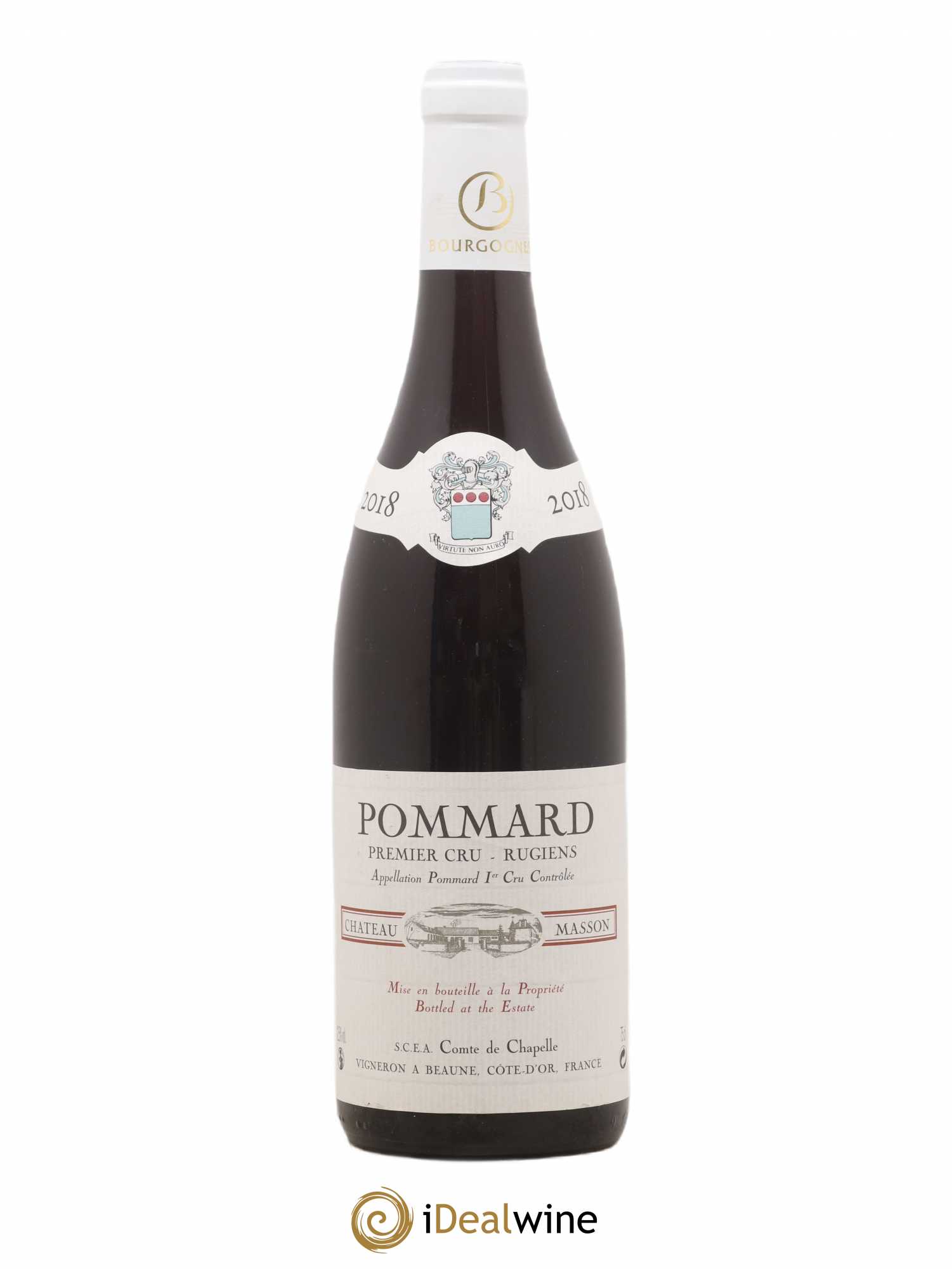 Pommard 1er Cru Rugiens Domaine Comte de Chapelle (sans prix de réserve) 2018 - Posten von 1 Flasche - 0