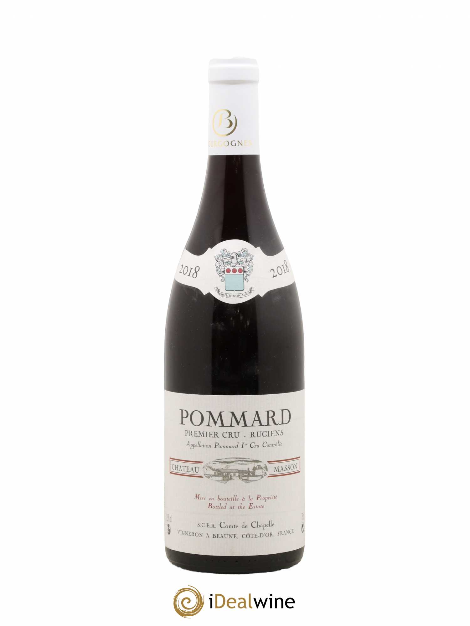 Pommard 1er Cru Les Rugiens Domaine Comte De Chapelle Château Masson (sans prix de réserve) 2018 - Posten von 1 Flasche - 0