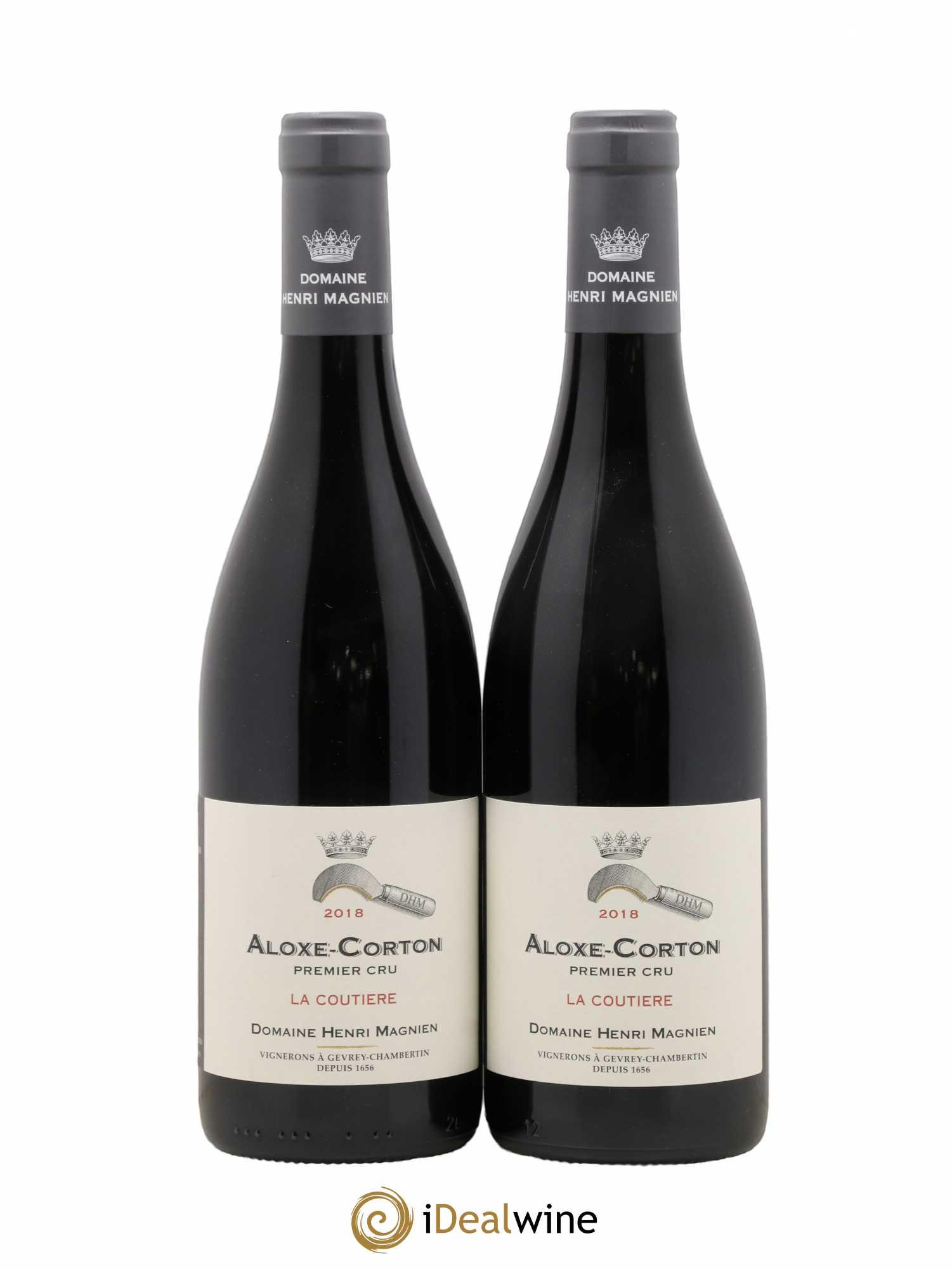 Aloxe-Corton 1er Cru La Coutière Domaine Henri Magnien (sans prix de réserve) 2018 - Posten von 2 Flaschen - 0