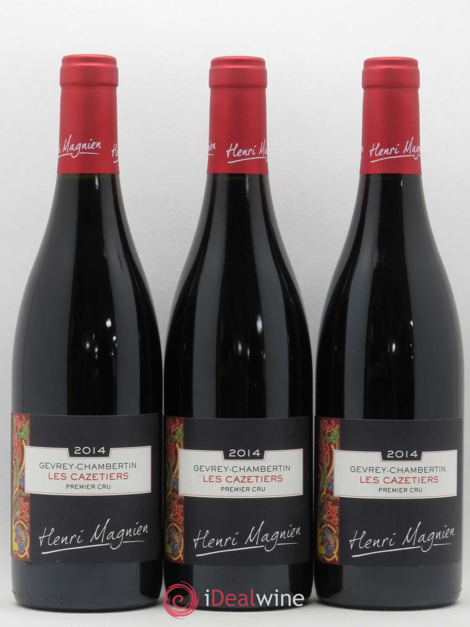 Gevrey-Chambertin 1er Cru Les Cazetiers Domaine Henri Magnien 2014 - Posten von 3 Flaschen - 0
