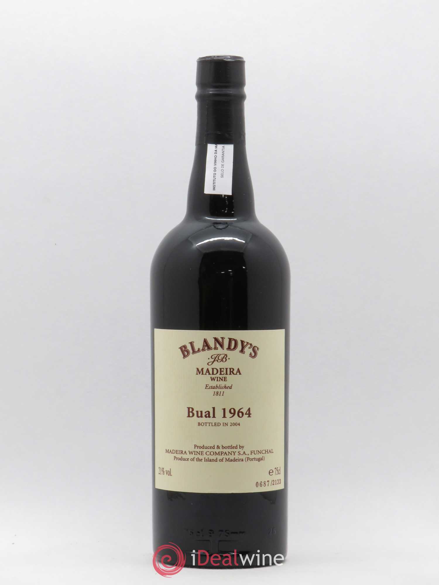 Madère Blandy's Bual Vintage 1964 - Lot de 1 bouteille - 1