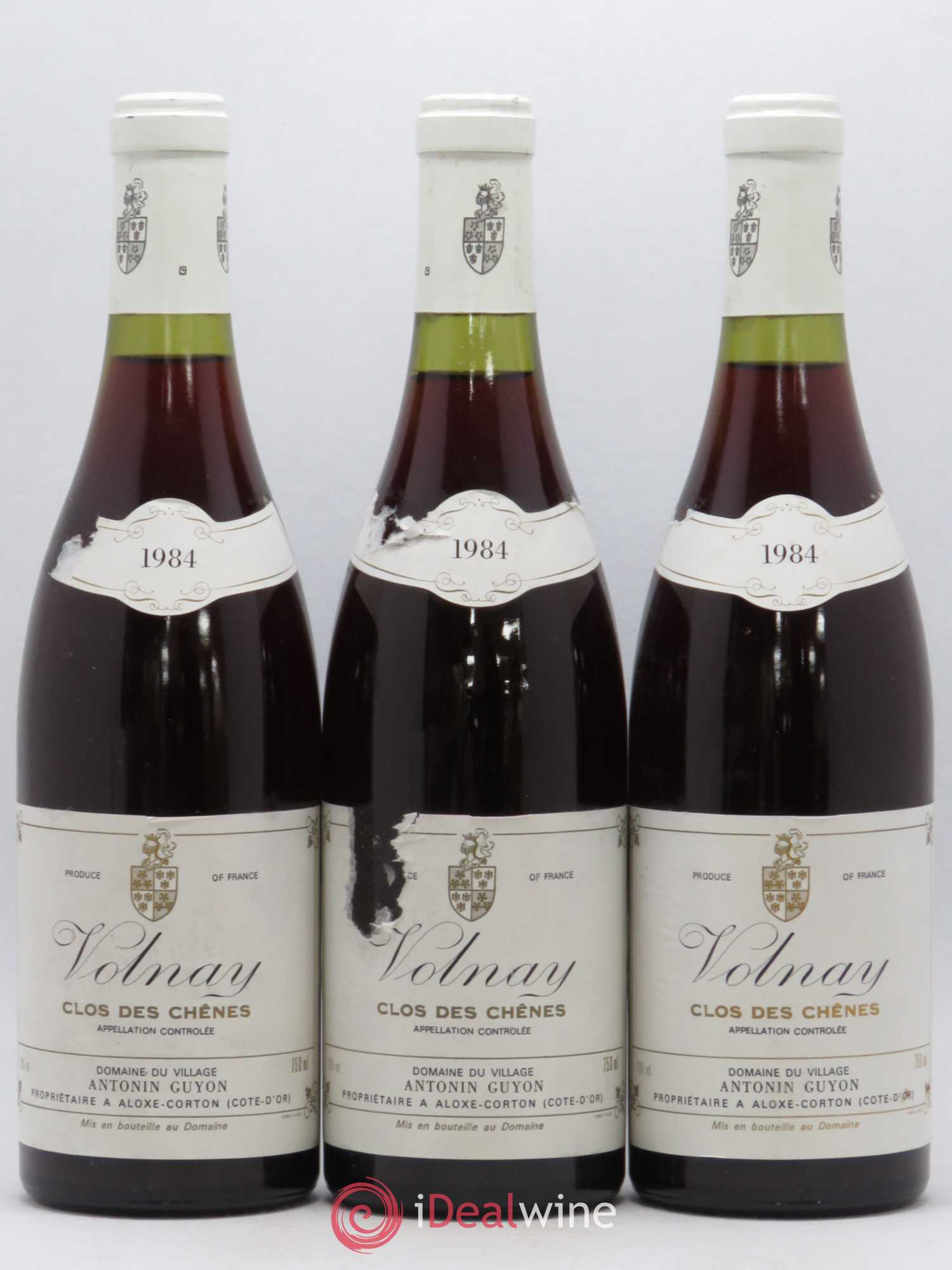 Volnay 1er Cru Clos Des Chênes Antonin Guyon 1984 - Posten von 3 Flaschen - 0