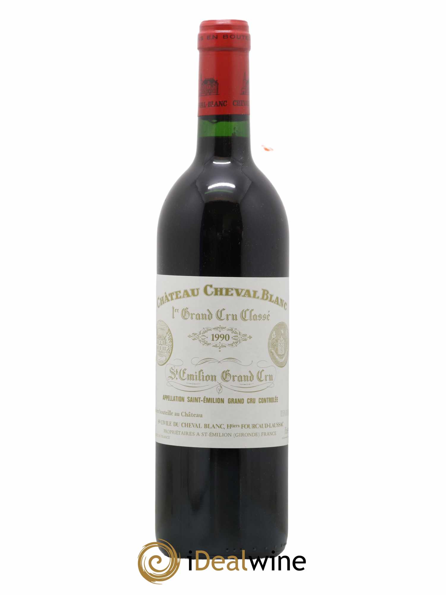 Château Cheval Blanc 1er Grand Cru Classé A 1990 - Lot de 1 bouteille - 0