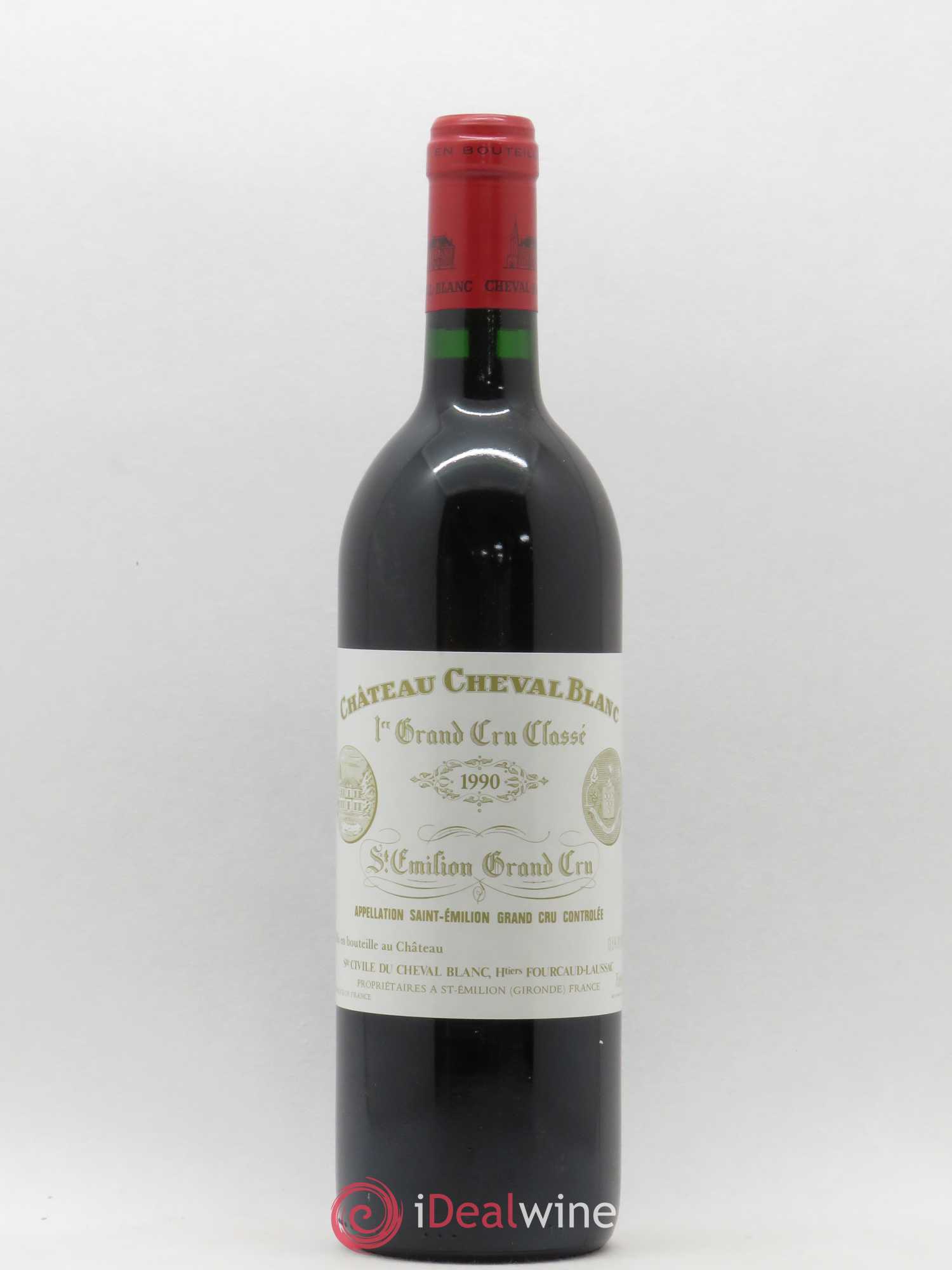 Château Cheval Blanc 1er Grand Cru Classé A 1990 - Lot de 1 bouteille - 0