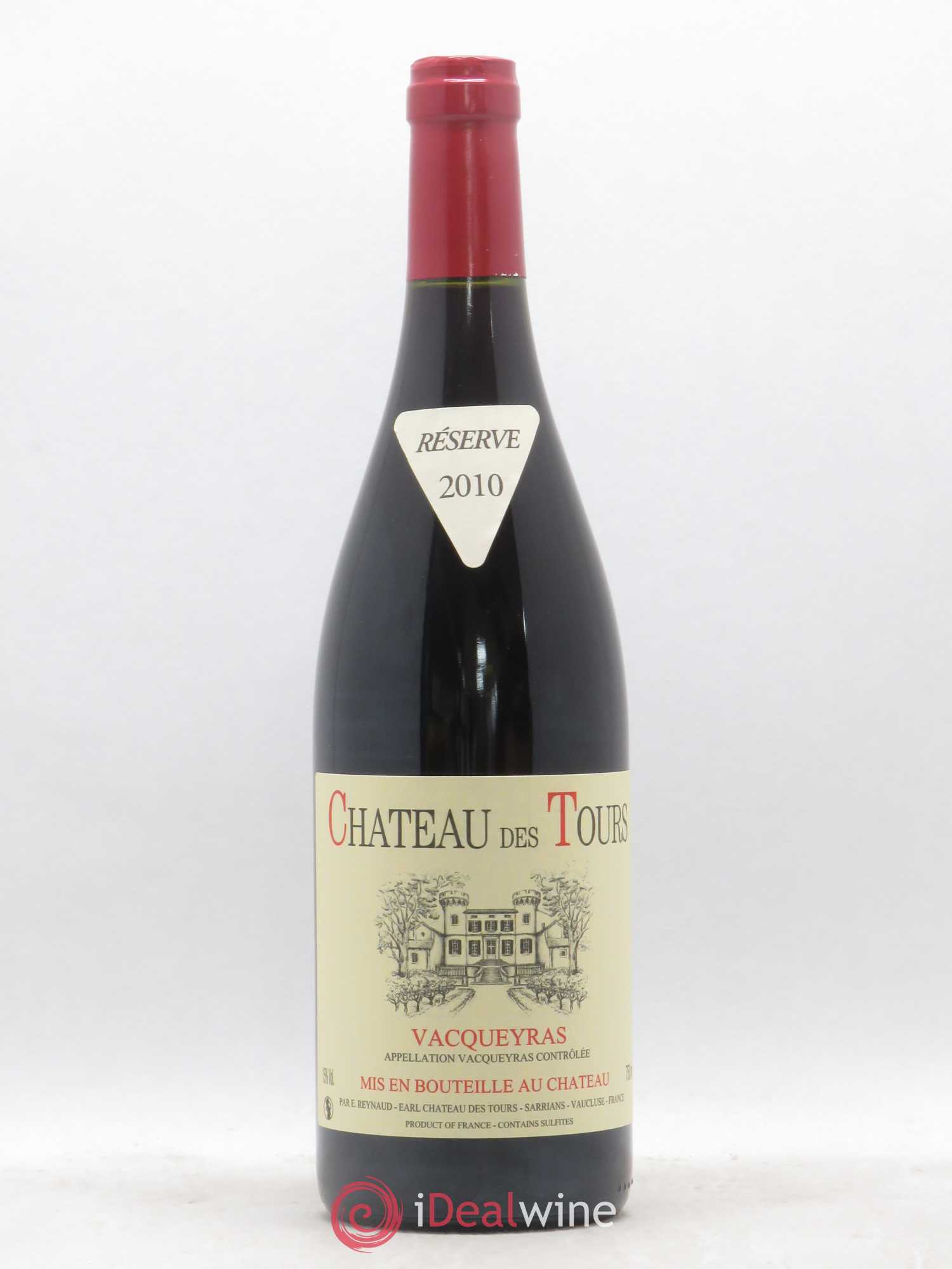 Vacqueyras Château des Tours Emmanuel Reynaud 2010 - Lot de 1 bouteille - 0