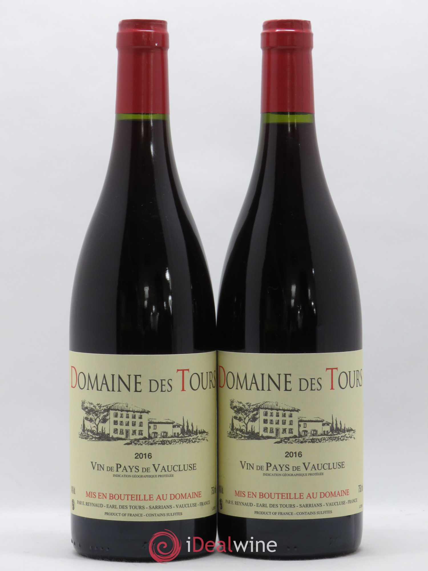 Vaucluse (Vin de Pays de Vaucluse) Domaine des Tours Emmanuel Reynaud 2016 - Lot de 2 bouteilles - 0