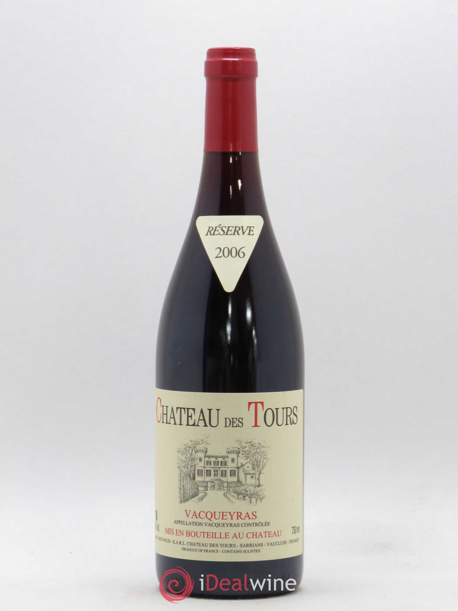 Vacqueyras Château des Tours Emmanuel Reynaud 2006 - Lot de 1 bouteille - 0