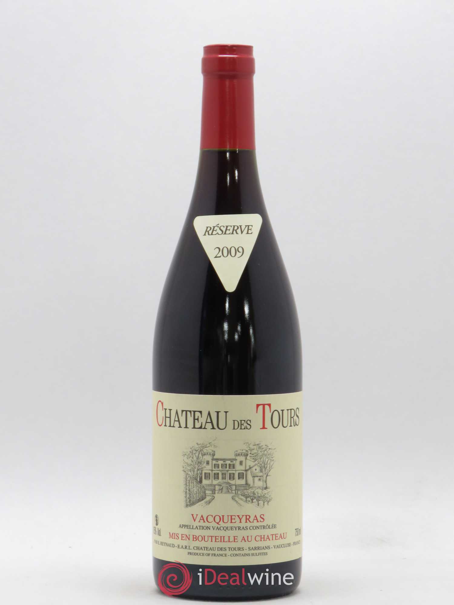 Vacqueyras Château des Tours Emmanuel Reynaud 2009 - Lot de 1 bouteille - 0