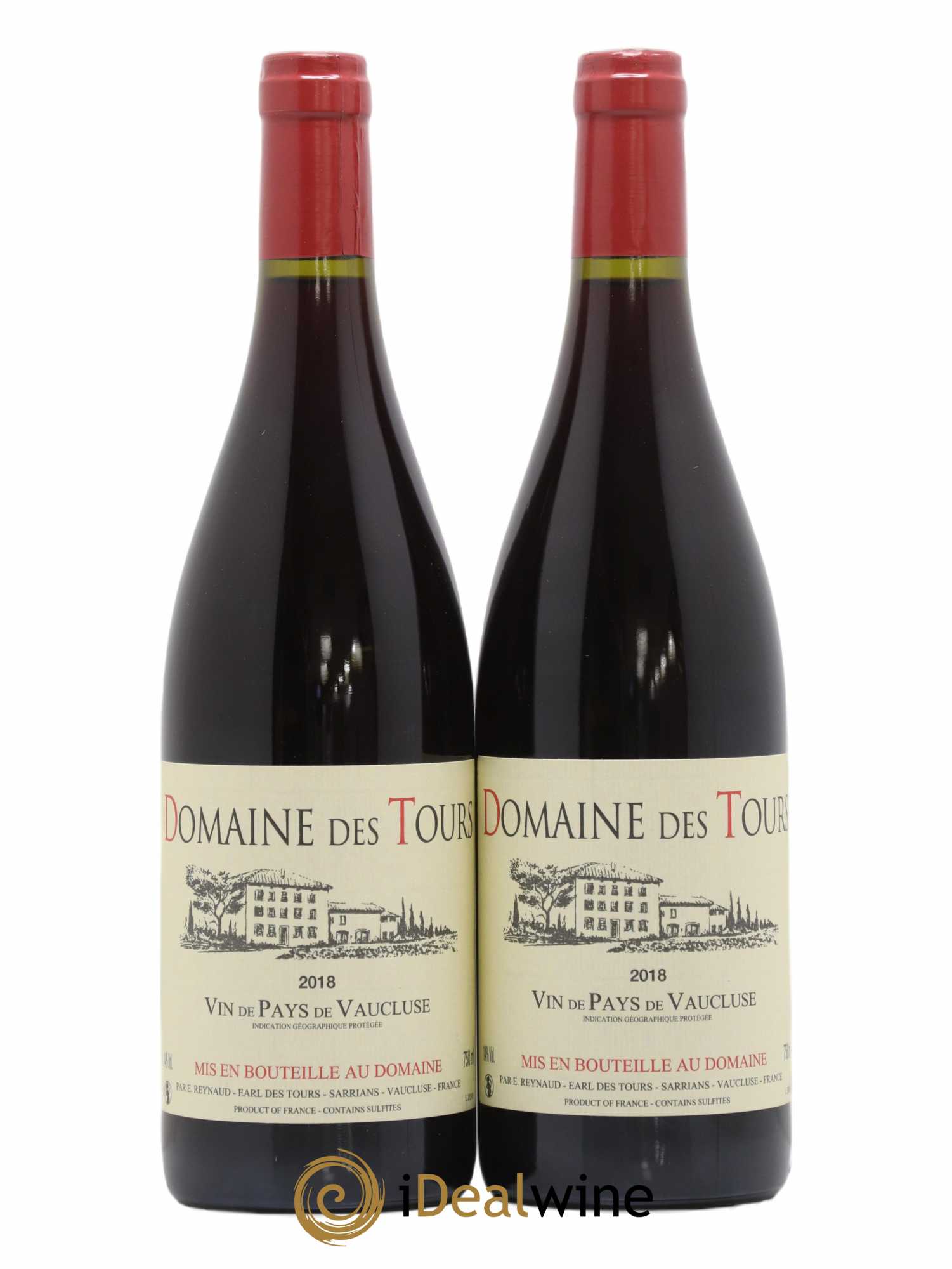 Vaucluse (Vin de Pays de Vaucluse) Domaine des Tours Emmanuel Reynaud 2018 - Lot de 2 bouteilles - 0