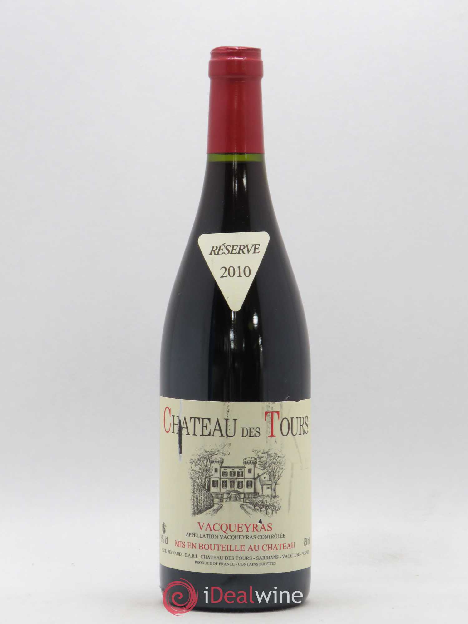 Vacqueyras Château des Tours Emmanuel Reynaud 2010 - Lot de 1 bouteille - 0