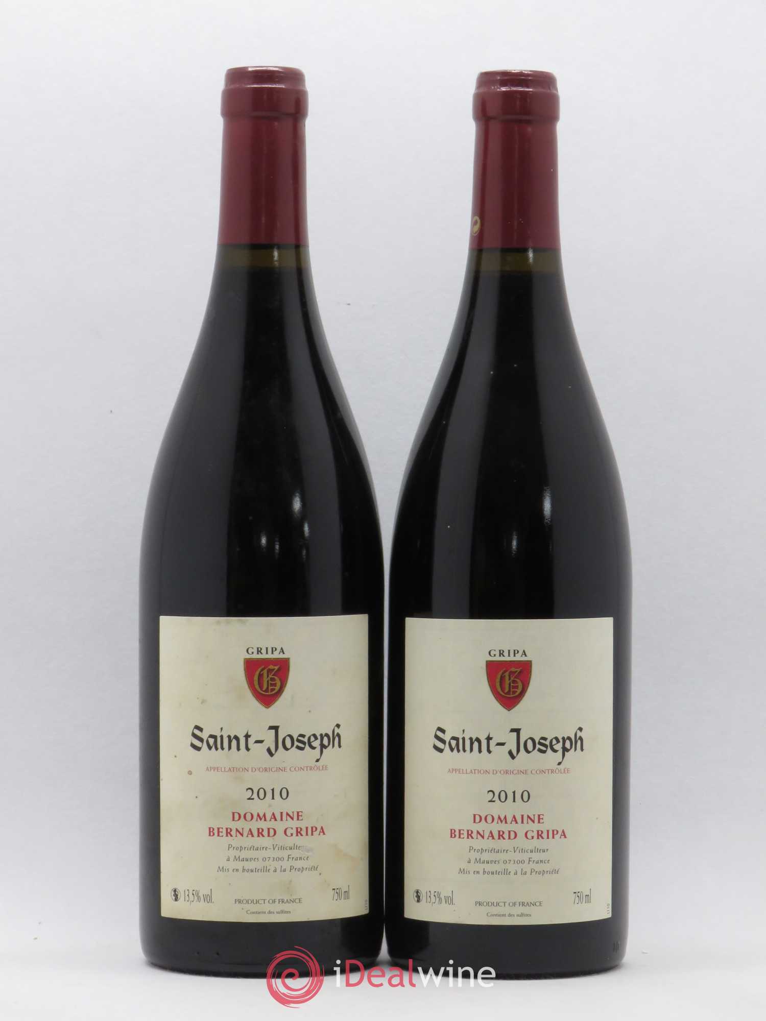 Saint-Joseph Bernard Gripa (Domaine) 2010 - Lot de 2 bouteilles - 0