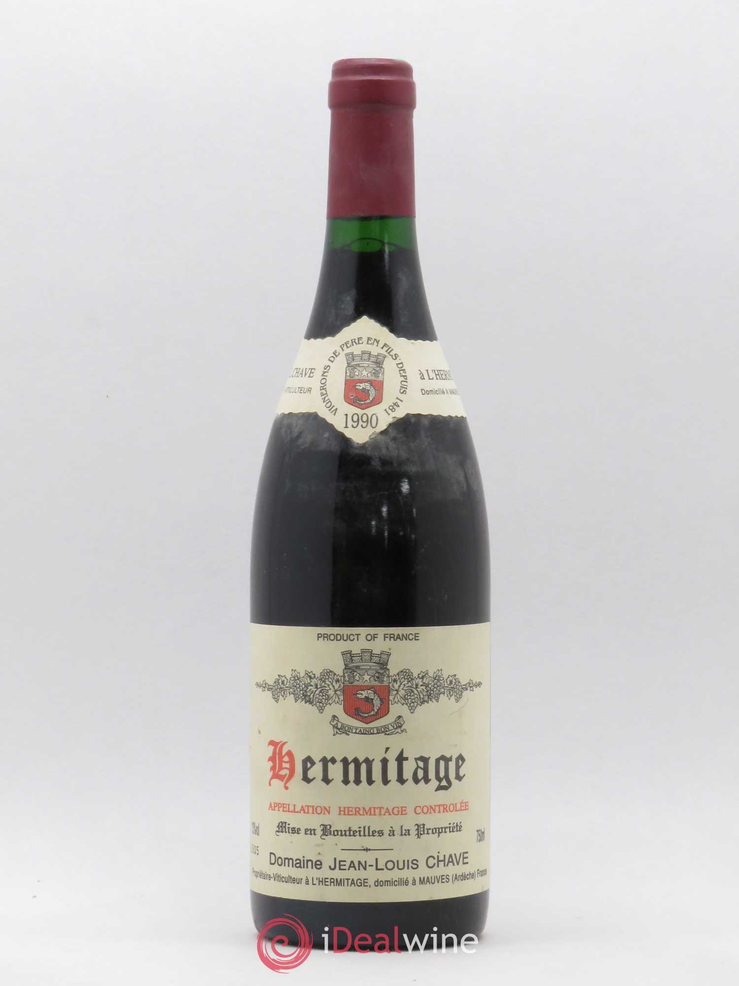 Hermitage Jean-Louis Chave 1990 - Lot de 1 bouteille - 0