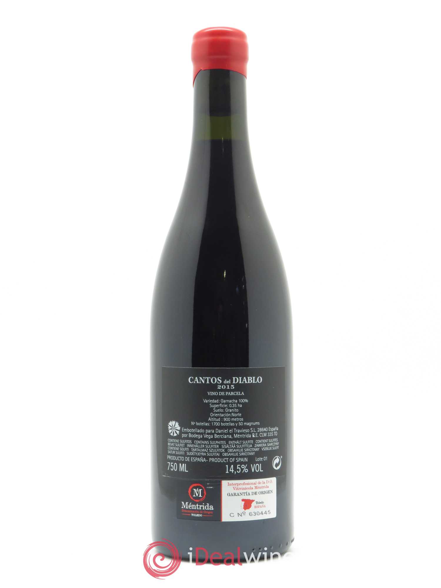 Méntrida DO Vinicola Mentridana (anciennement Daniel Jimenez-Landi) Cantos Del Diablo 2015 - Lot de 1 bouteille - 1
