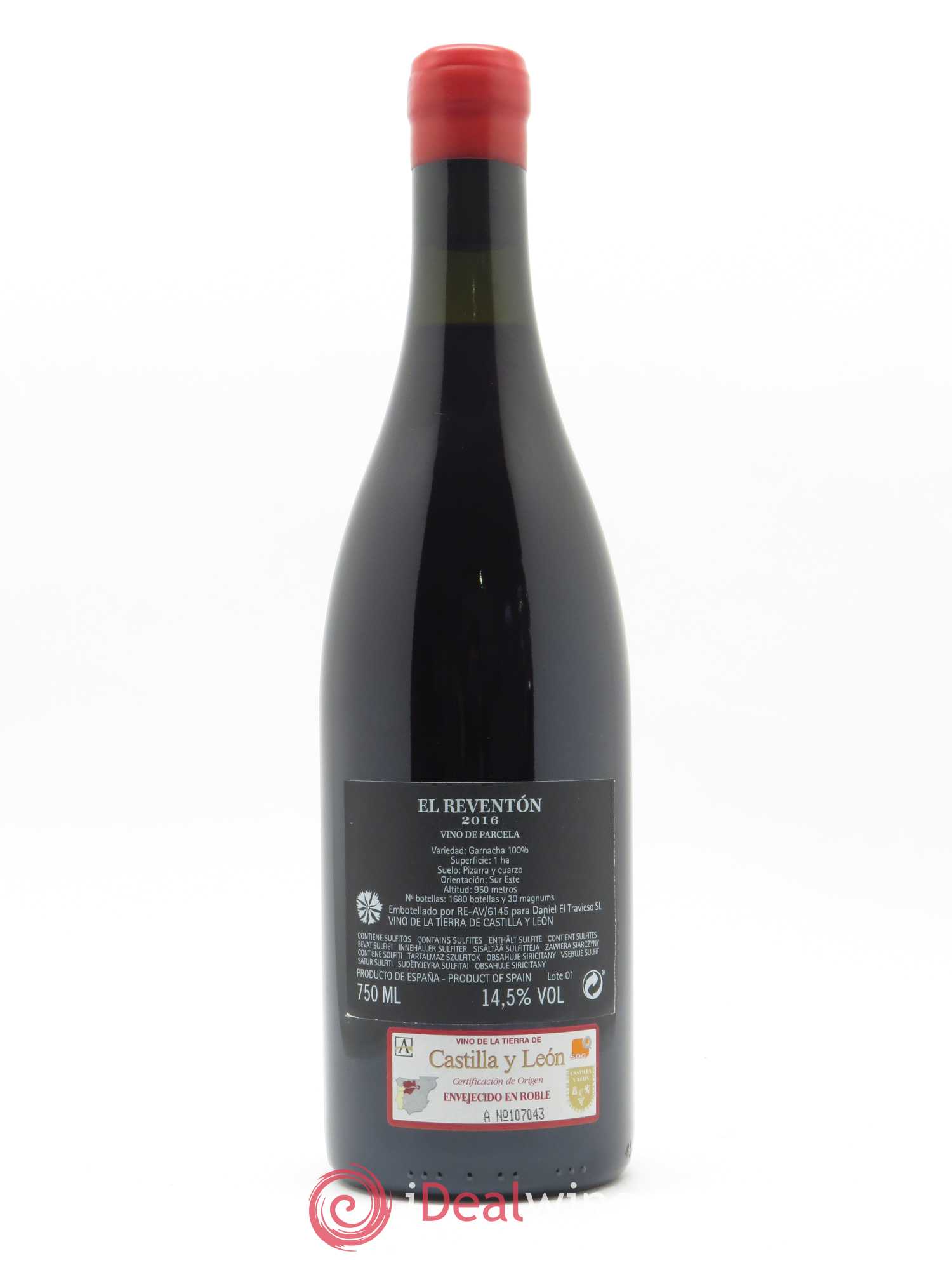 Castilla y Léon Comando G (anciennement Daniel Jimenez-Landi) El Reventon 2016 - Lot de 1 bouteille - 1