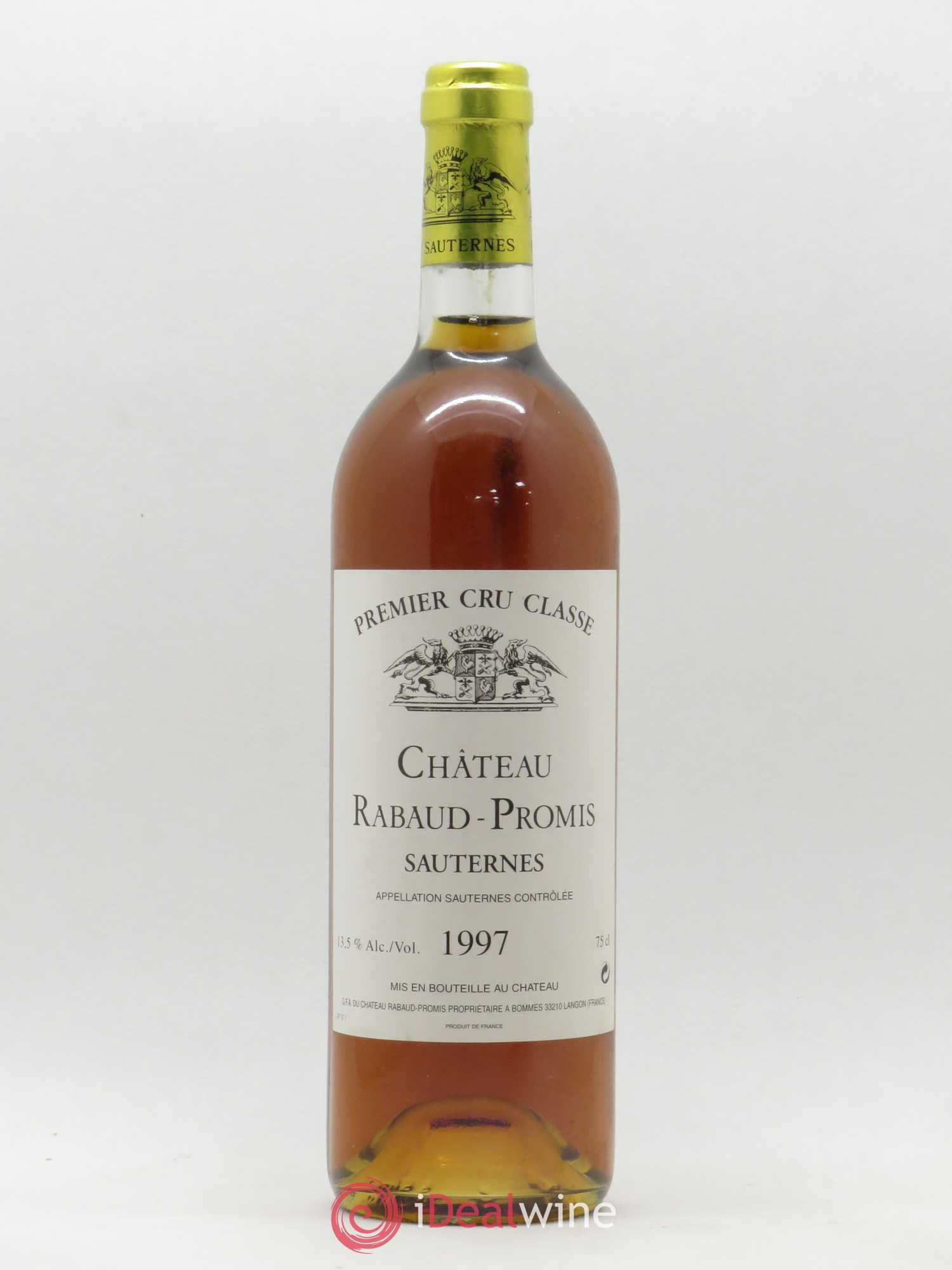 Château Rabaud Promis 1er Grand Cru Classé 1997 - Posten von 1 Flasche - 0