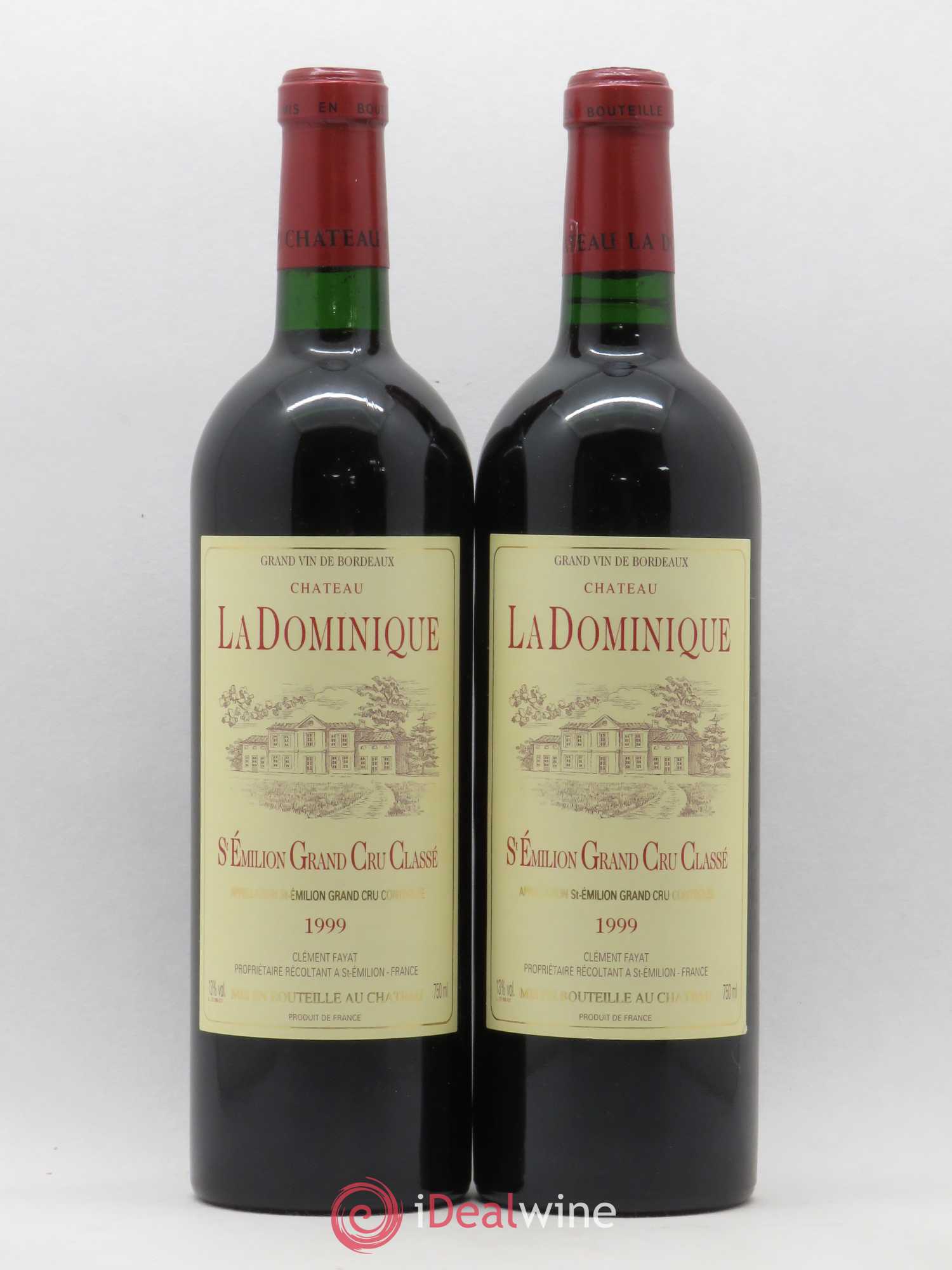 Château la Dominique Grand Cru Classé 1999 - Lot de 2 bouteilles - 0