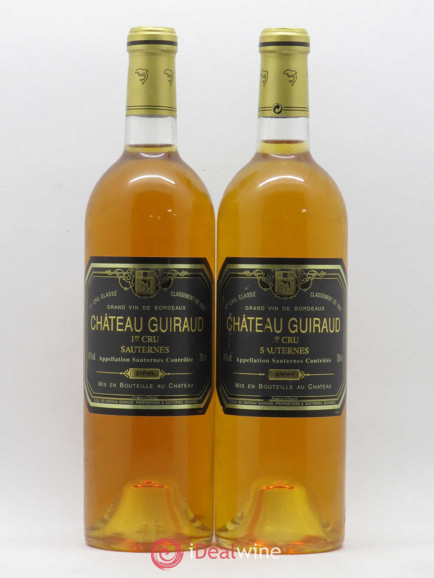 Château Guiraud 1er Grand Cru Classé 1999 - Lotto di 2 bottiglie - 0