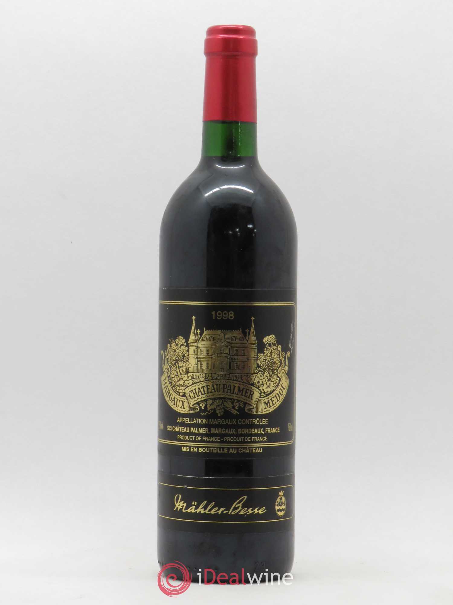 Château Palmer 3ème Grand Cru Classé 1998 - Lot de 1 bouteille - 0