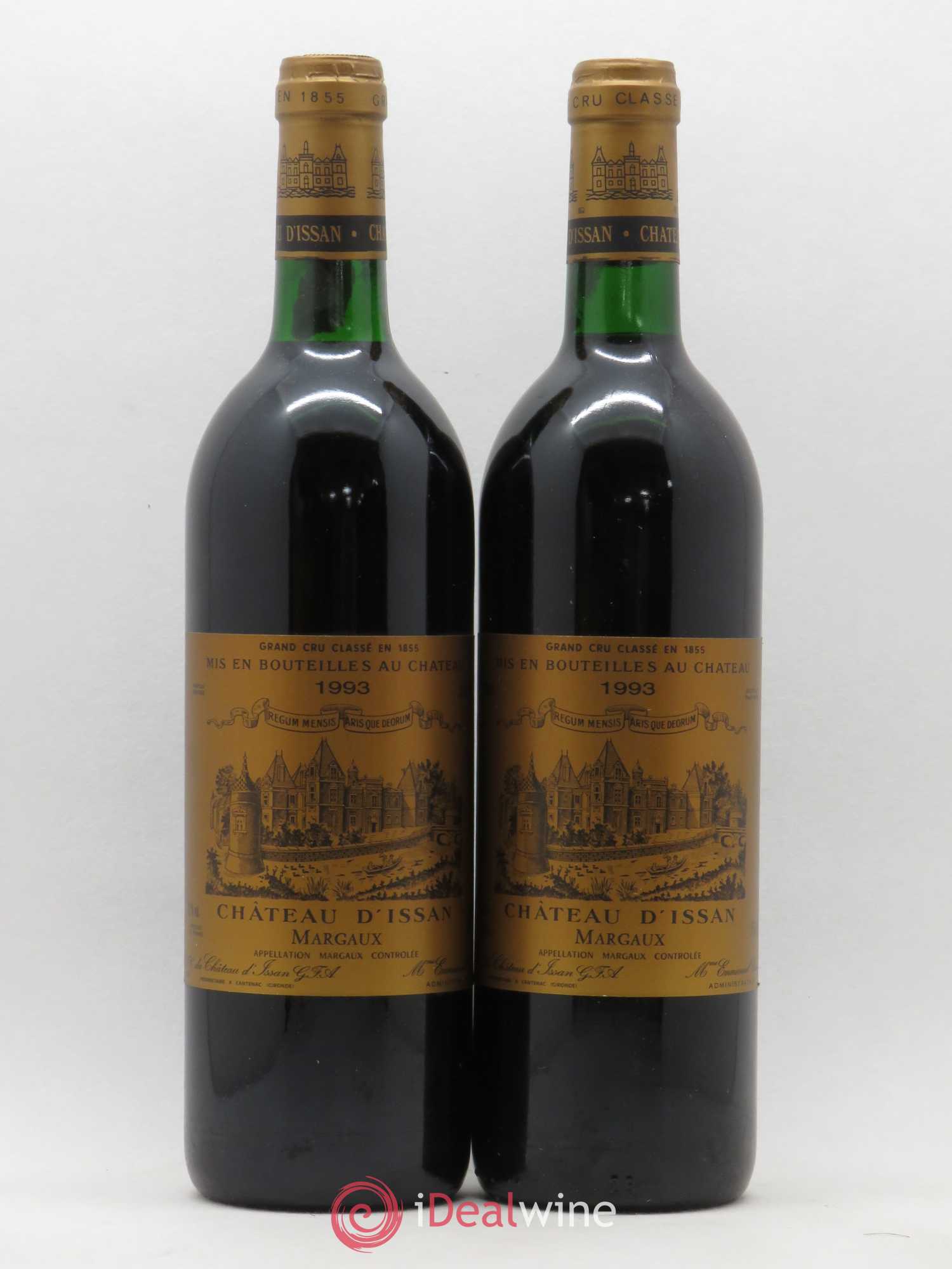 Château d'Issan 3ème Grand Cru Classé 1993 - Lot de 2 bouteilles - 0