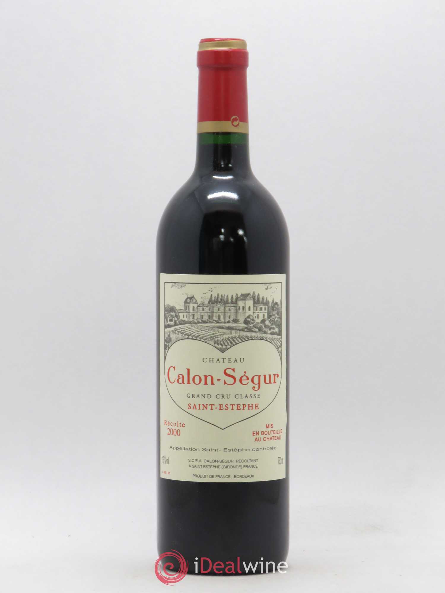 Château Calon Ségur 3ème Grand Cru Classé 2000 - Lot de 1 bouteille - 0