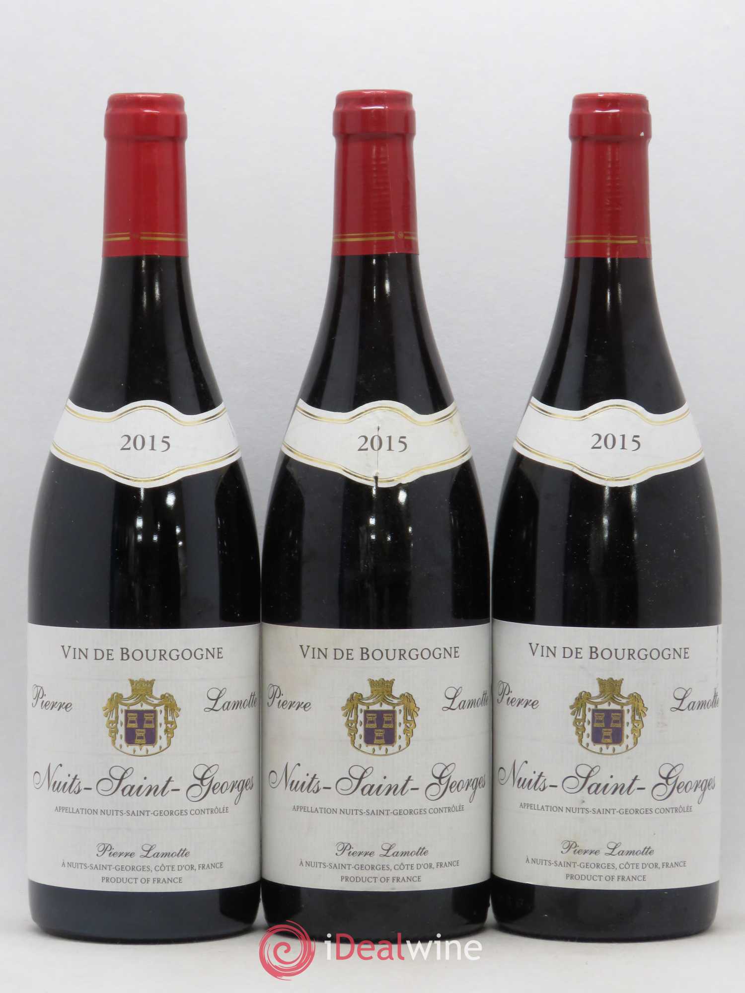 Nuits-Saint-Georges Lamotte 2015 - Lot de 3 bouteilles - 0