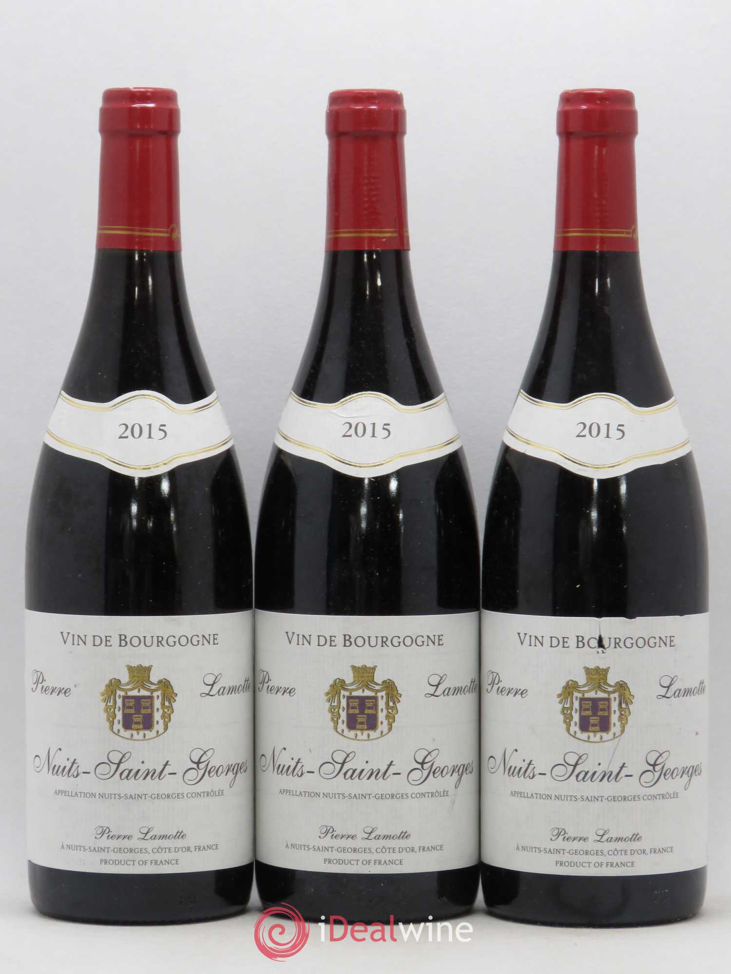 Nuits-Saint-Georges Lamotte (sans prix de réserve) 2015 - Posten von 3 Flaschen - 0