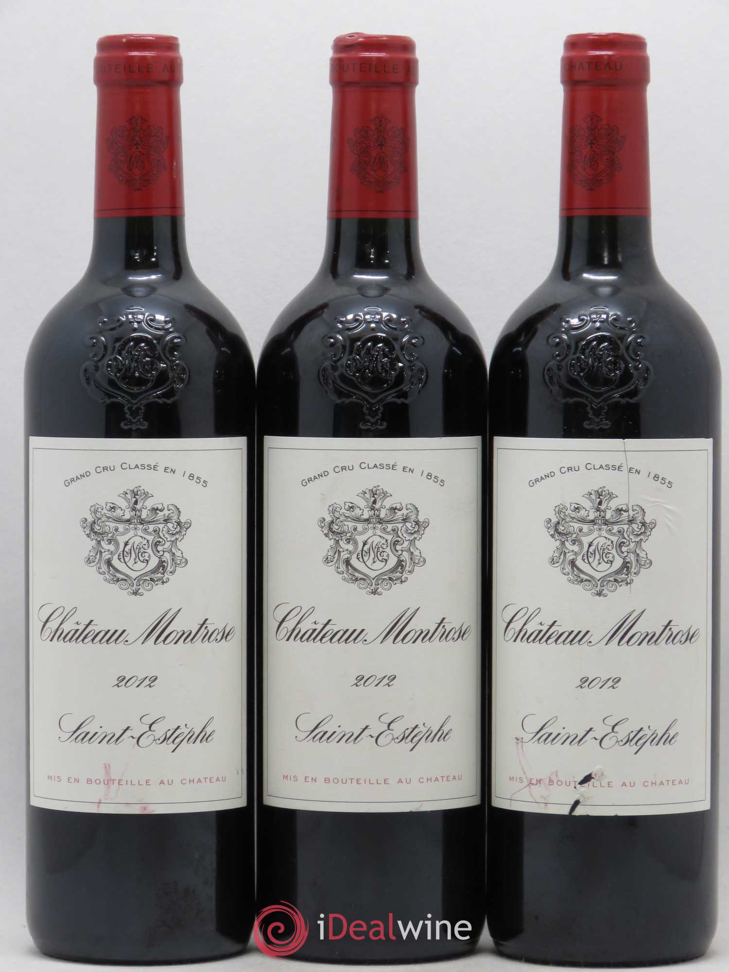 Château Montrose 2ème Grand Cru Classé 2012 - Lot de 3 bouteilles - 0